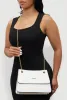Chic Metallic Faux Leather Crossbody Bag with Removable Strap sold by Rainbow