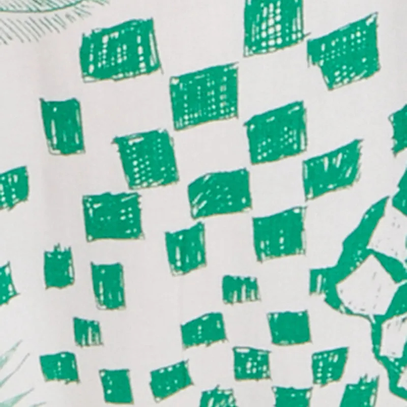 Plus Size Chic Tie Front Cropped Blouse with Flutter Sleeves sold by Rainbow product image thumbnail 4