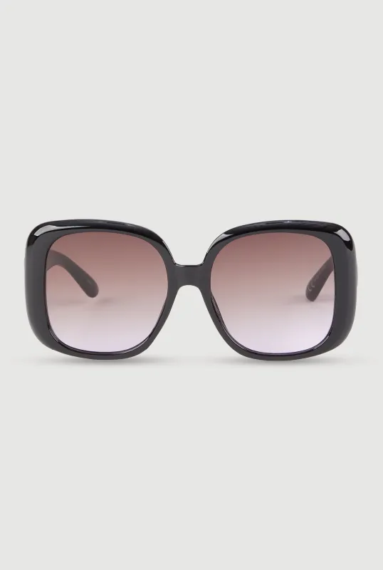 Stylish Metallic Ombre Lens Sunglasses sold by Rainbow