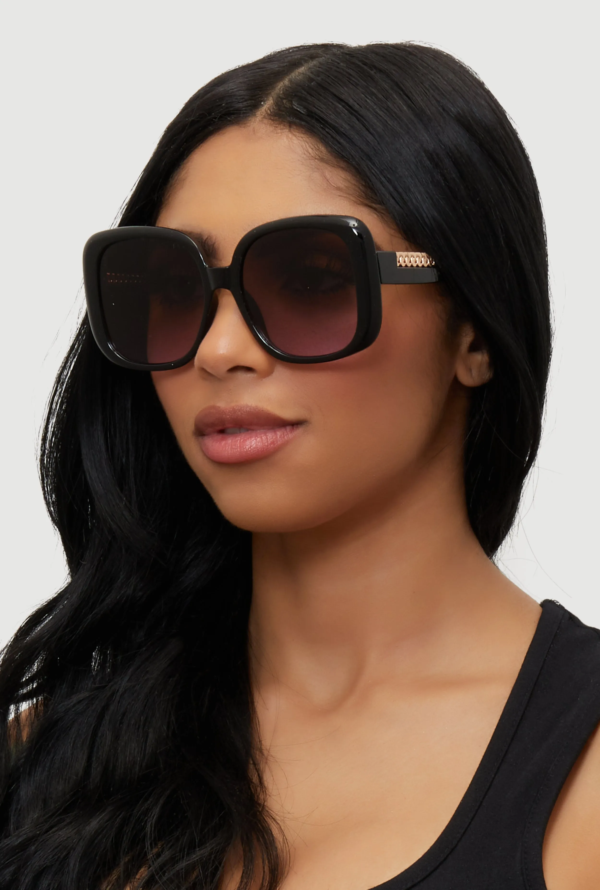 Stylish Metallic Ombre Lens Sunglasses sold by Rainbow product image thumbnail 2