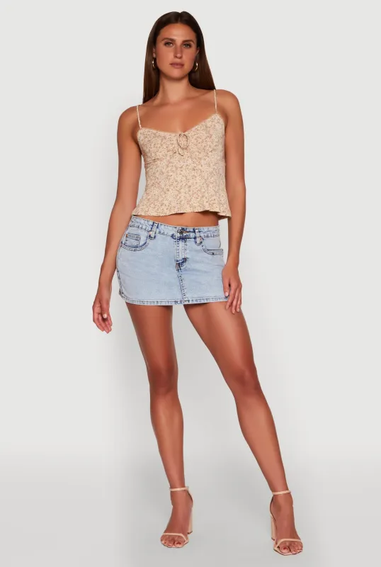 Ambiance Ditsy Floral Cami with Tie Front sold by Rainbow