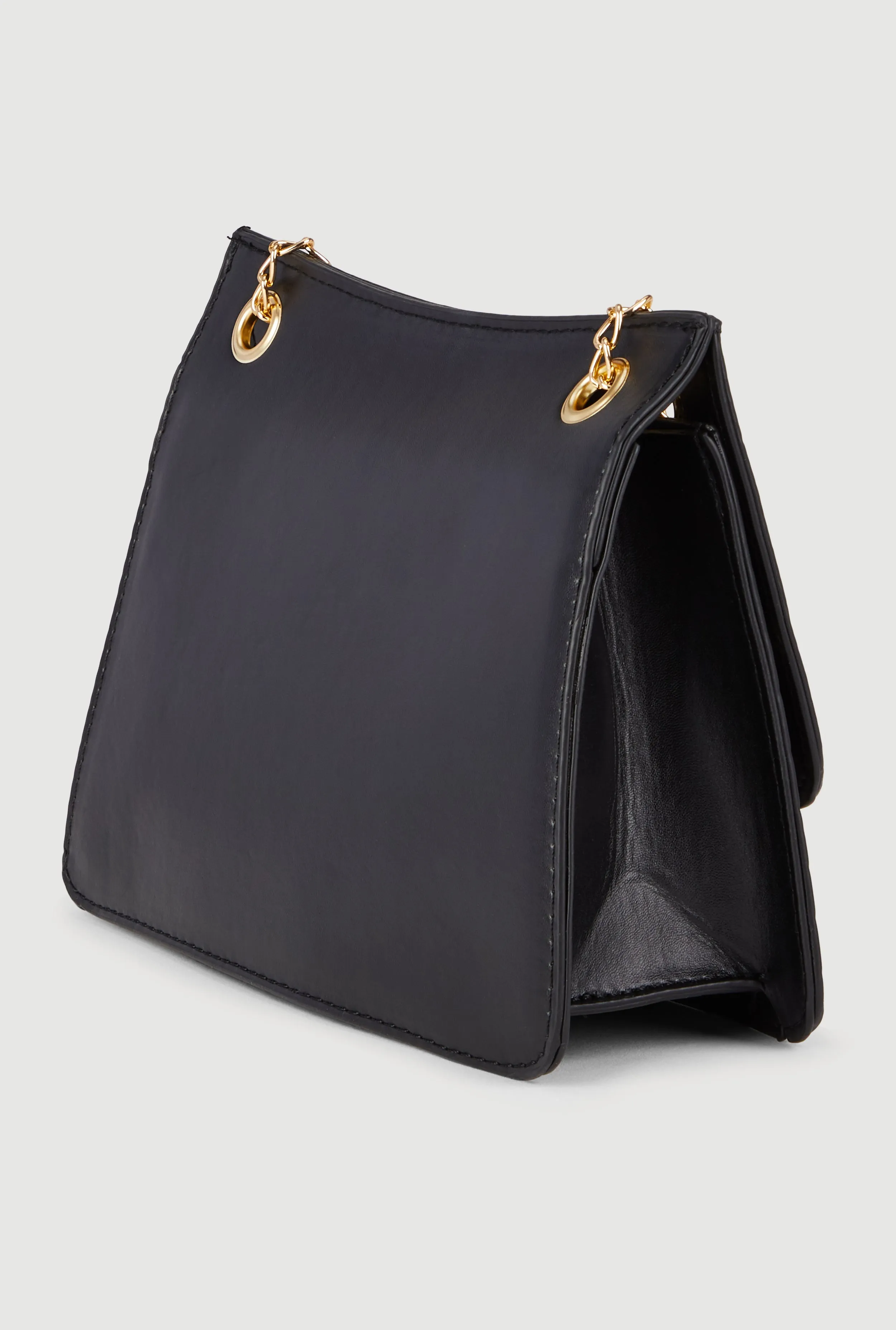 Chic Metallic Faux Leather Crossbody Bag with Removable Strap sold by Rainbow product image thumbnail 5