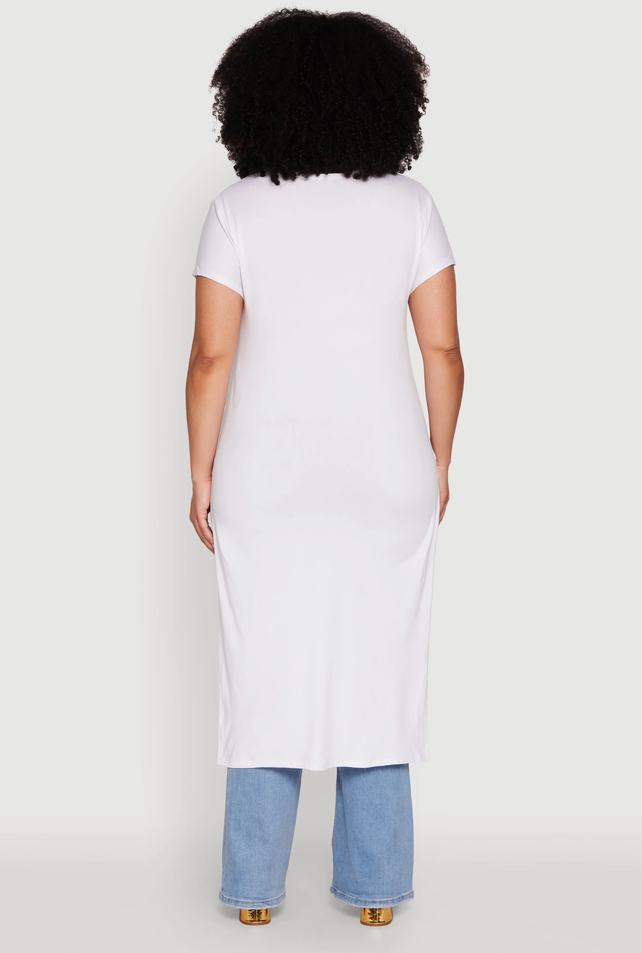 Plus Size Hustle Like A Boss Live Like A Queen Maxi Top sold by Rainbow product image thumbnail 5