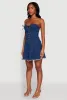Daisy Denim Lace Up Corset Mini Dress sold by Rainbow