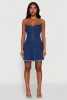 Daisy Denim Lace Up Corset Mini Dress sold by Rainbow