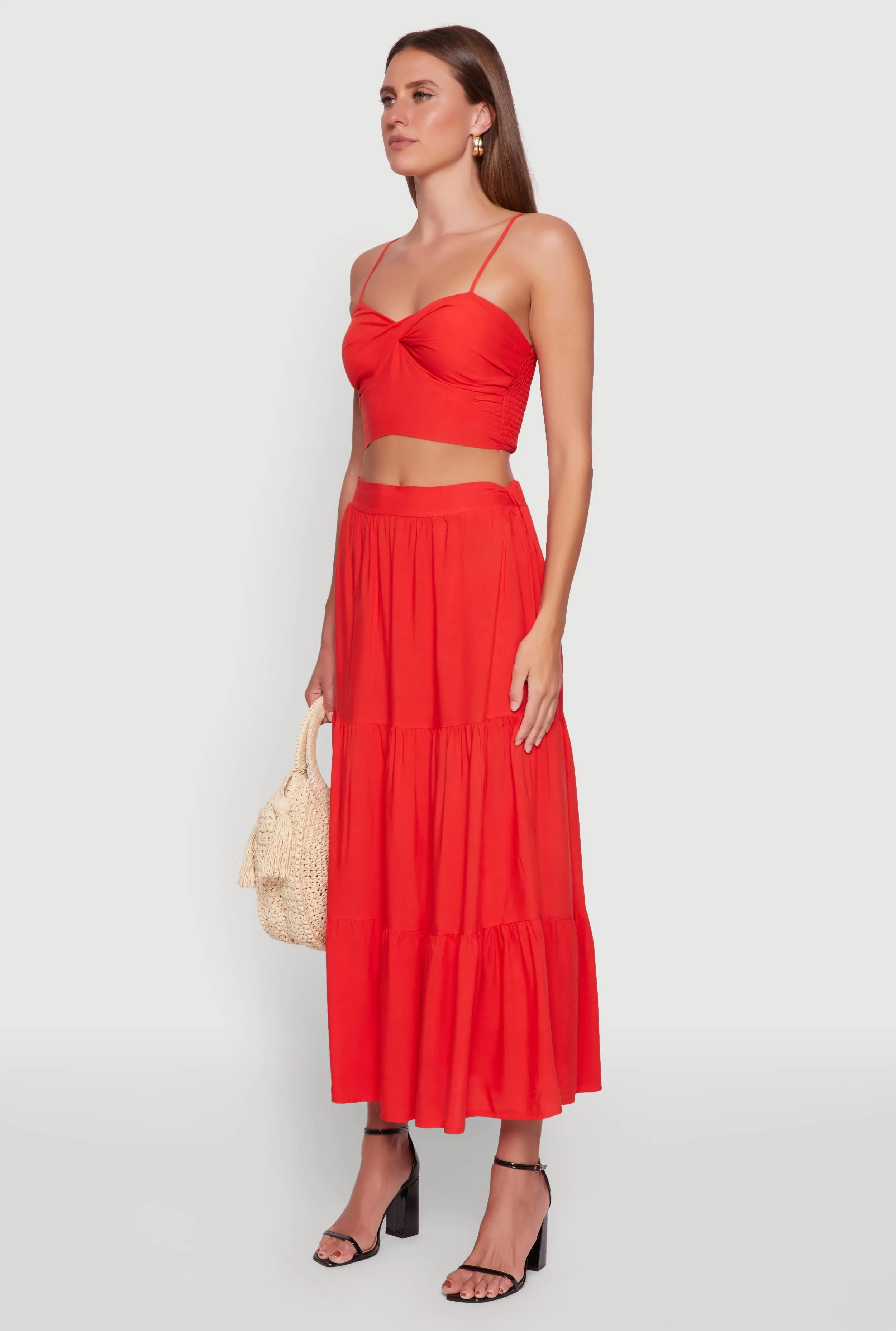 Stylish Padded Bustier with Twist Front Sweetheart Neckline sold by Rainbow product image thumbnail 5