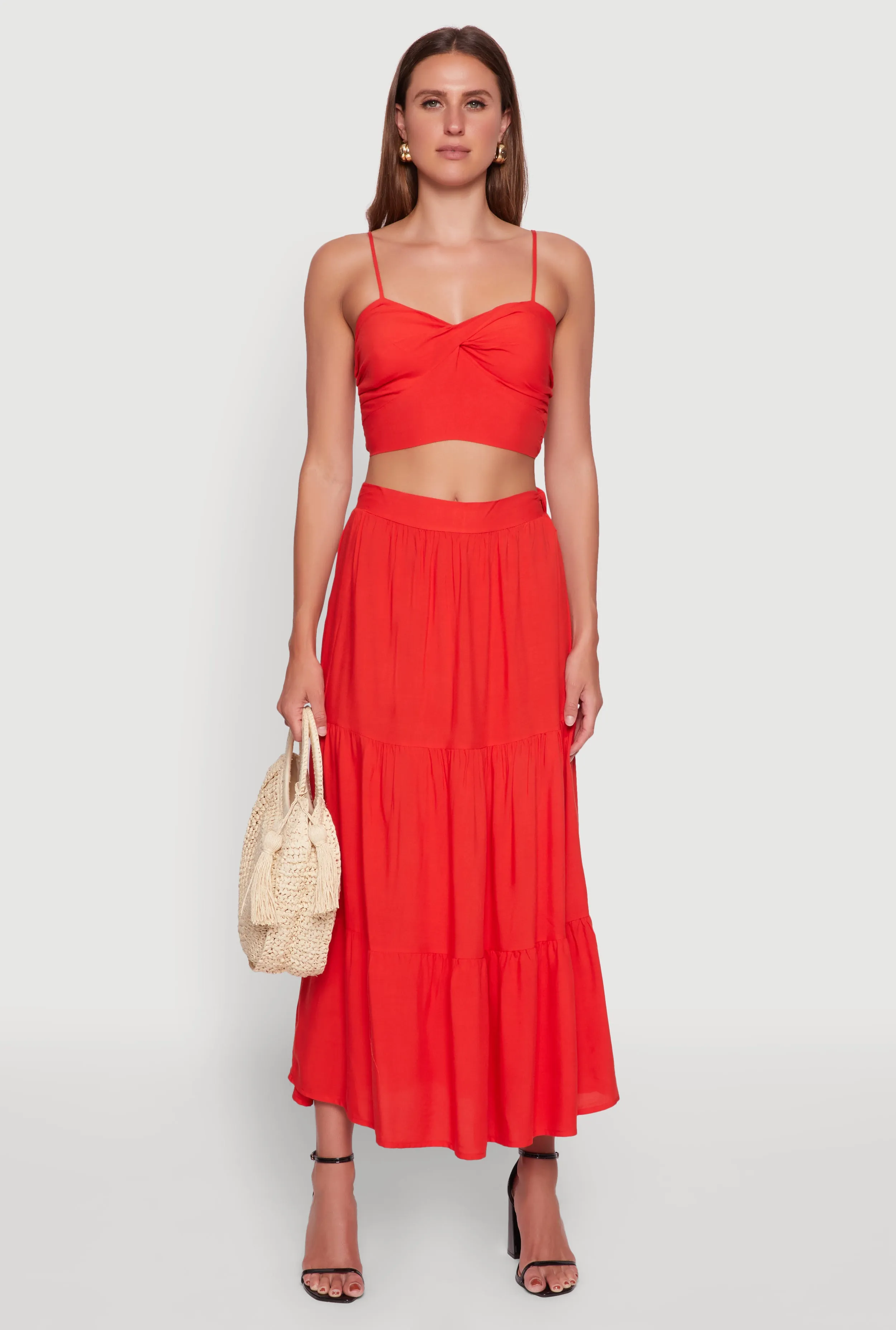 Stylish Padded Bustier with Twist Front Sweetheart Neckline sold by Rainbow product image thumbnail 3