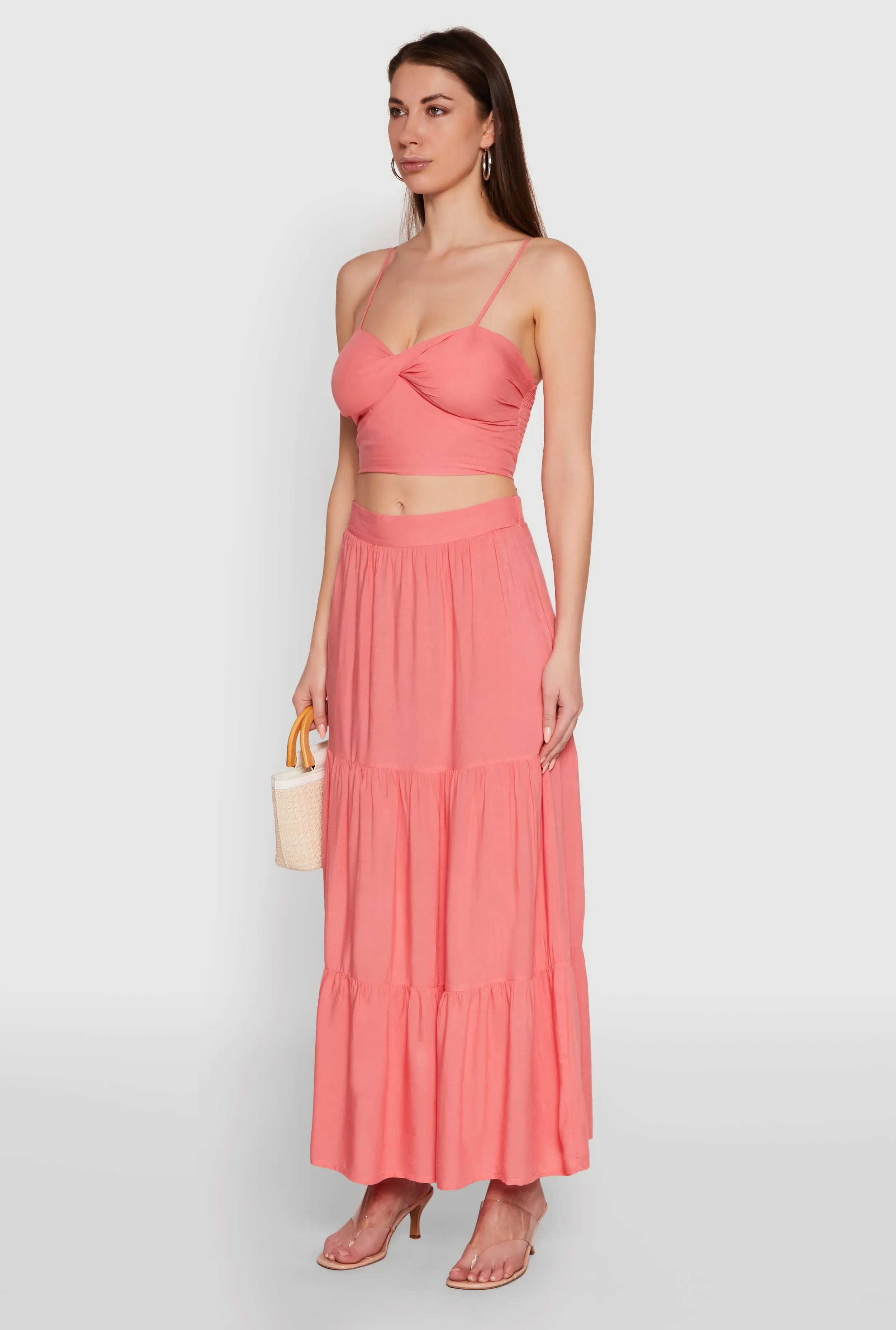 Stylish Padded Bustier with Twist Front Sweetheart Neckline sold by Rainbow product image thumbnail 5