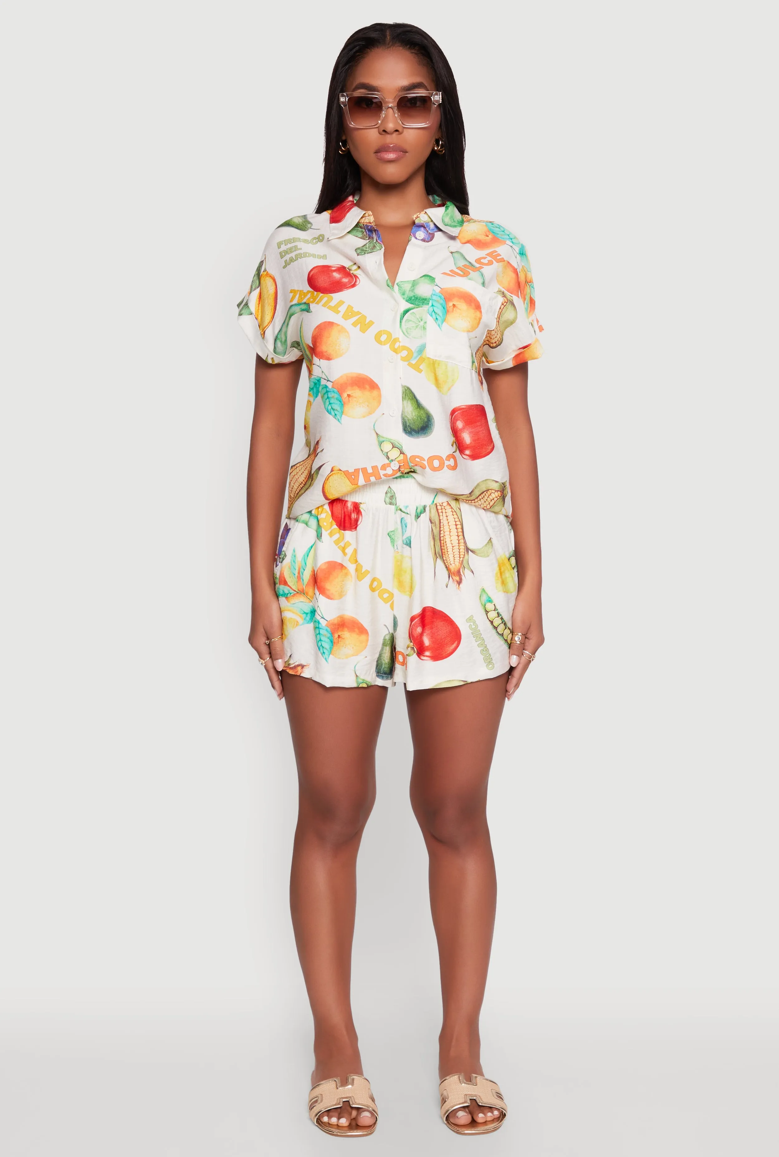 Classic Fit Button Front Shirt with Rolled Cuffs sold by Rainbow product image thumbnail 3