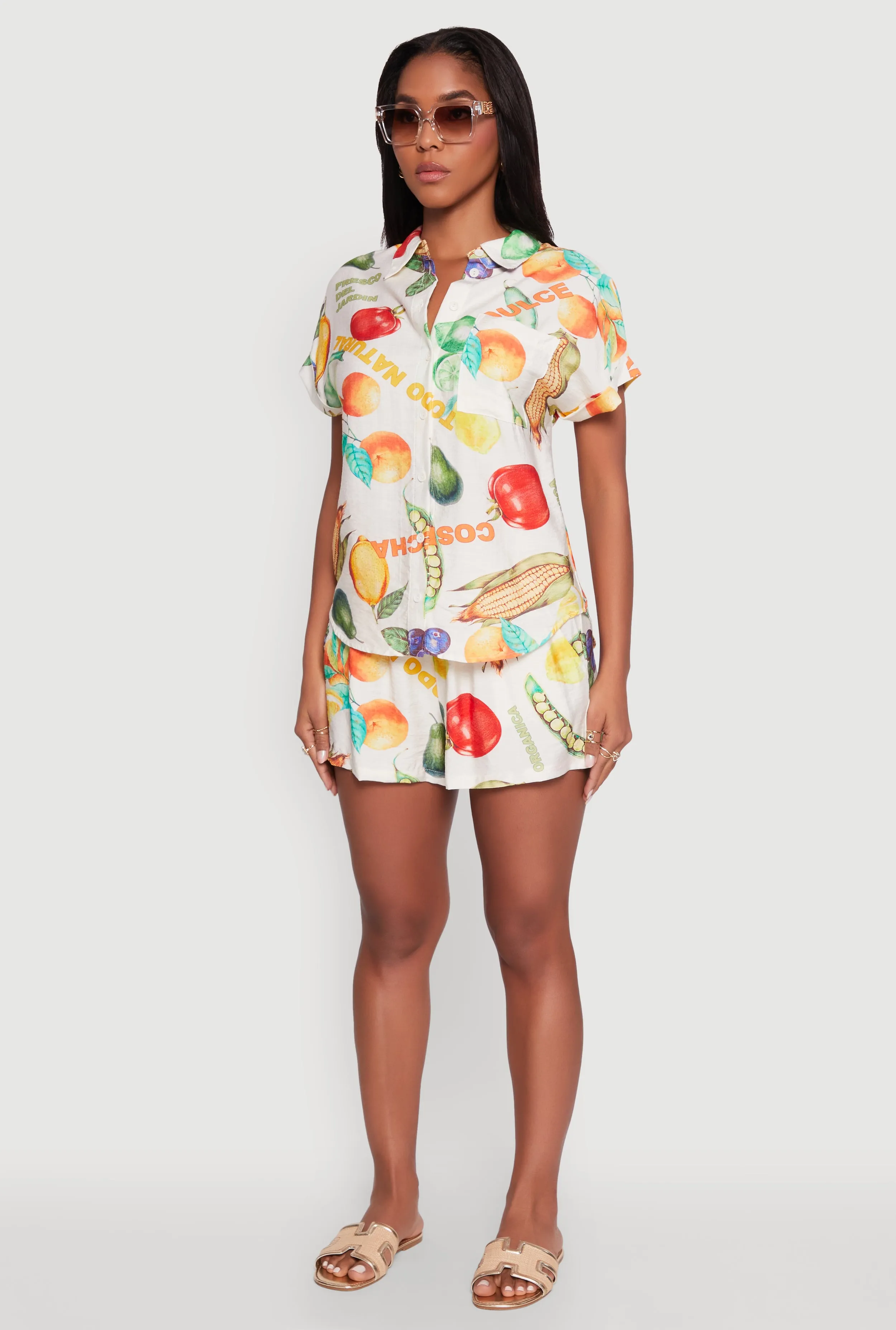 Classic Fit Button Front Shirt with Rolled Cuffs sold by Rainbow product image thumbnail 5