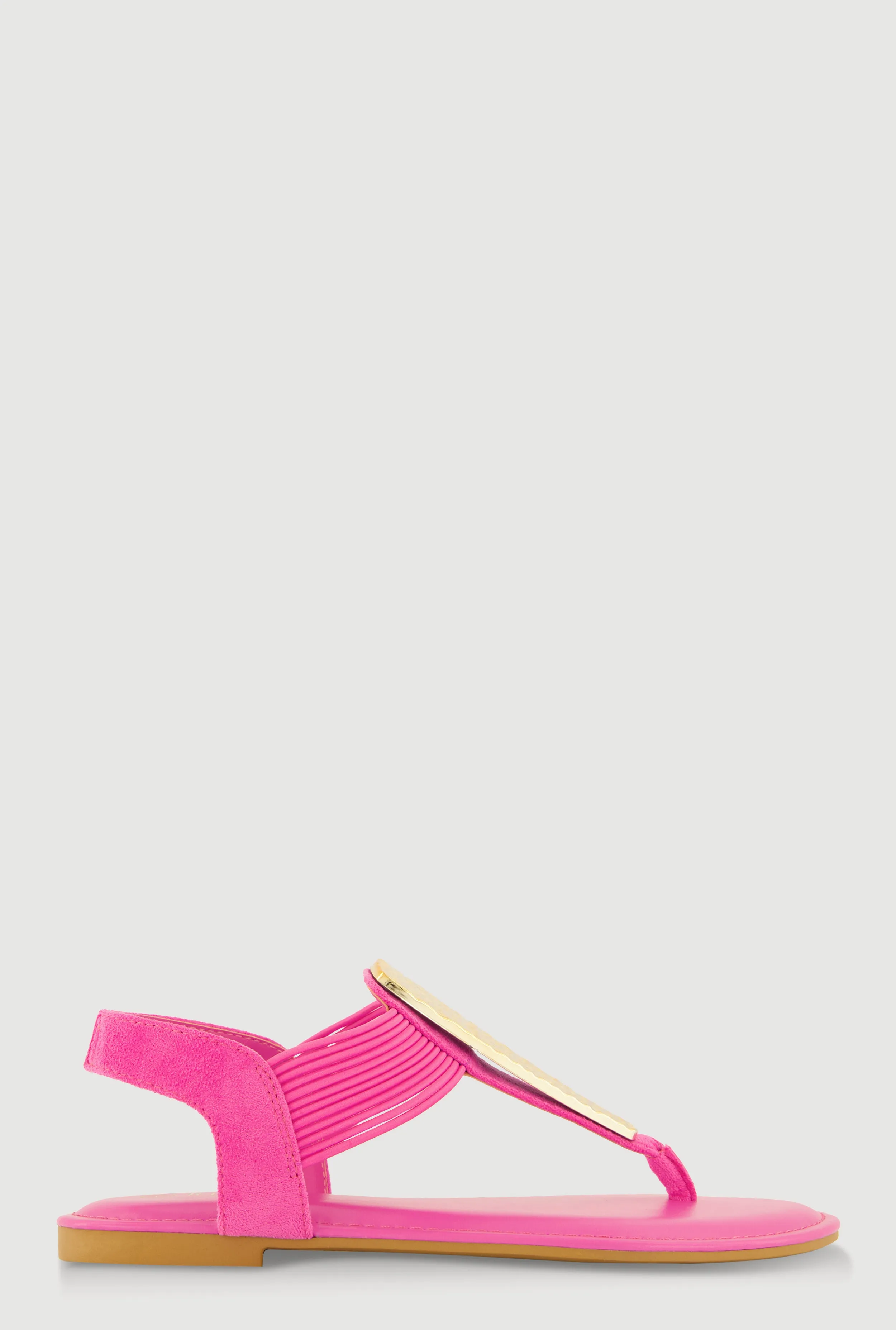 Textured Metallic Pendant Corded Thong Sandals sold by Rainbow product image thumbnail 2