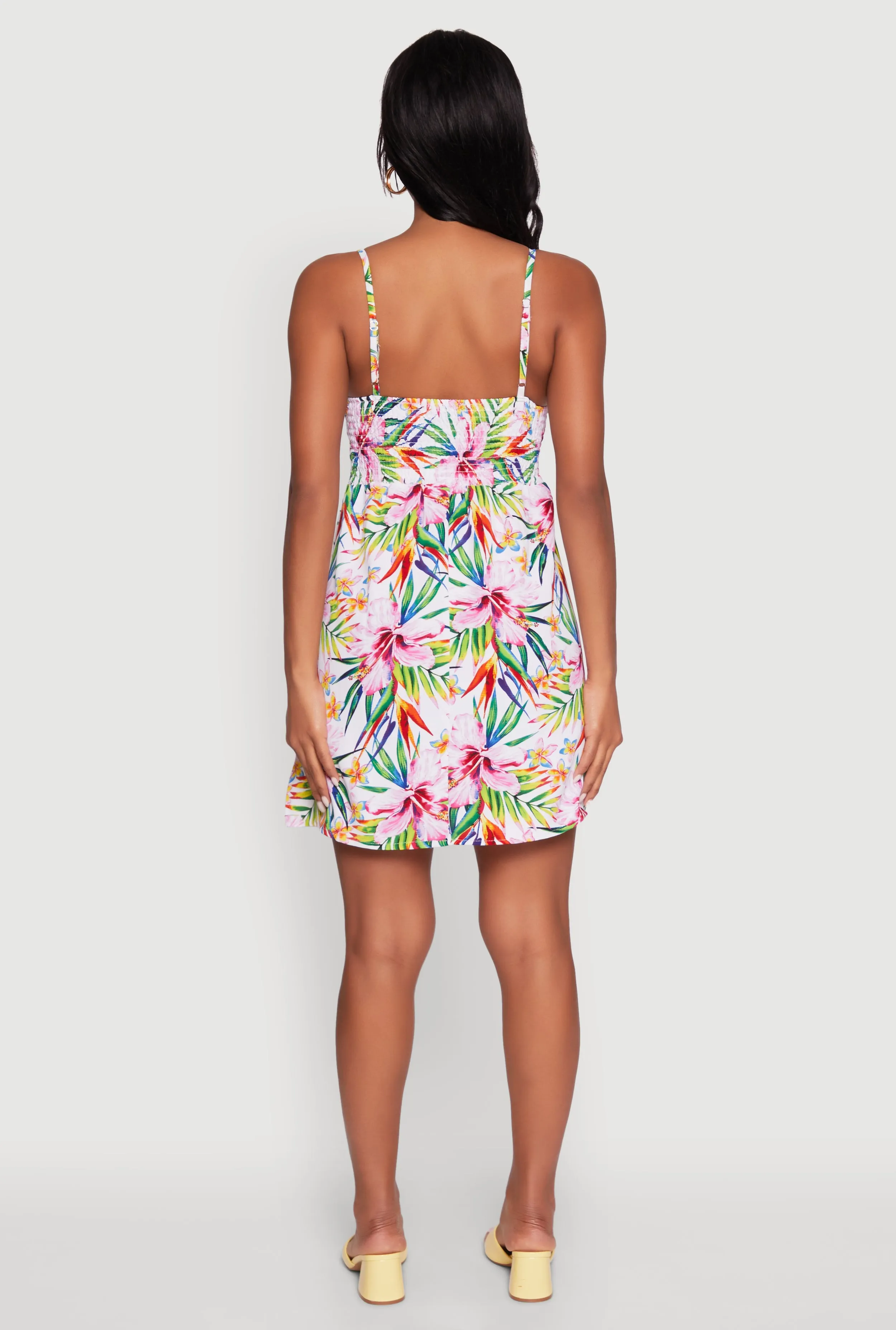Tropical Floral Sleeveless Sundress sold by Rainbow product image thumbnail 5