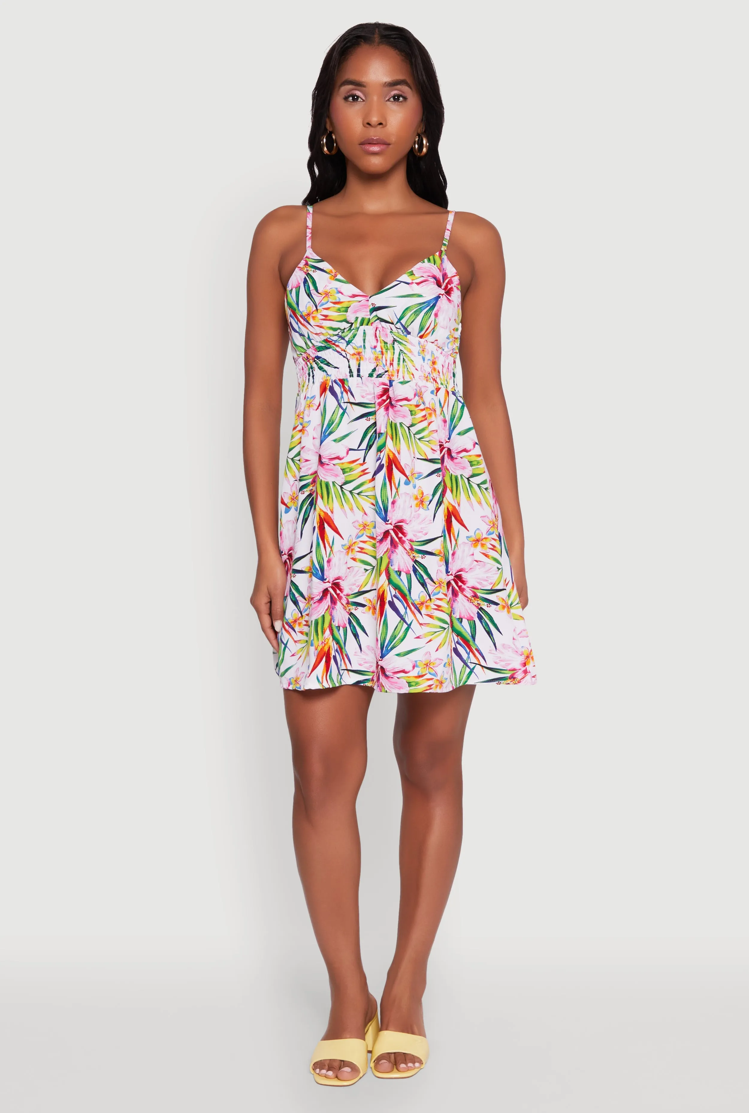 Tropical Floral Sleeveless Sundress sold by Rainbow product image thumbnail 2