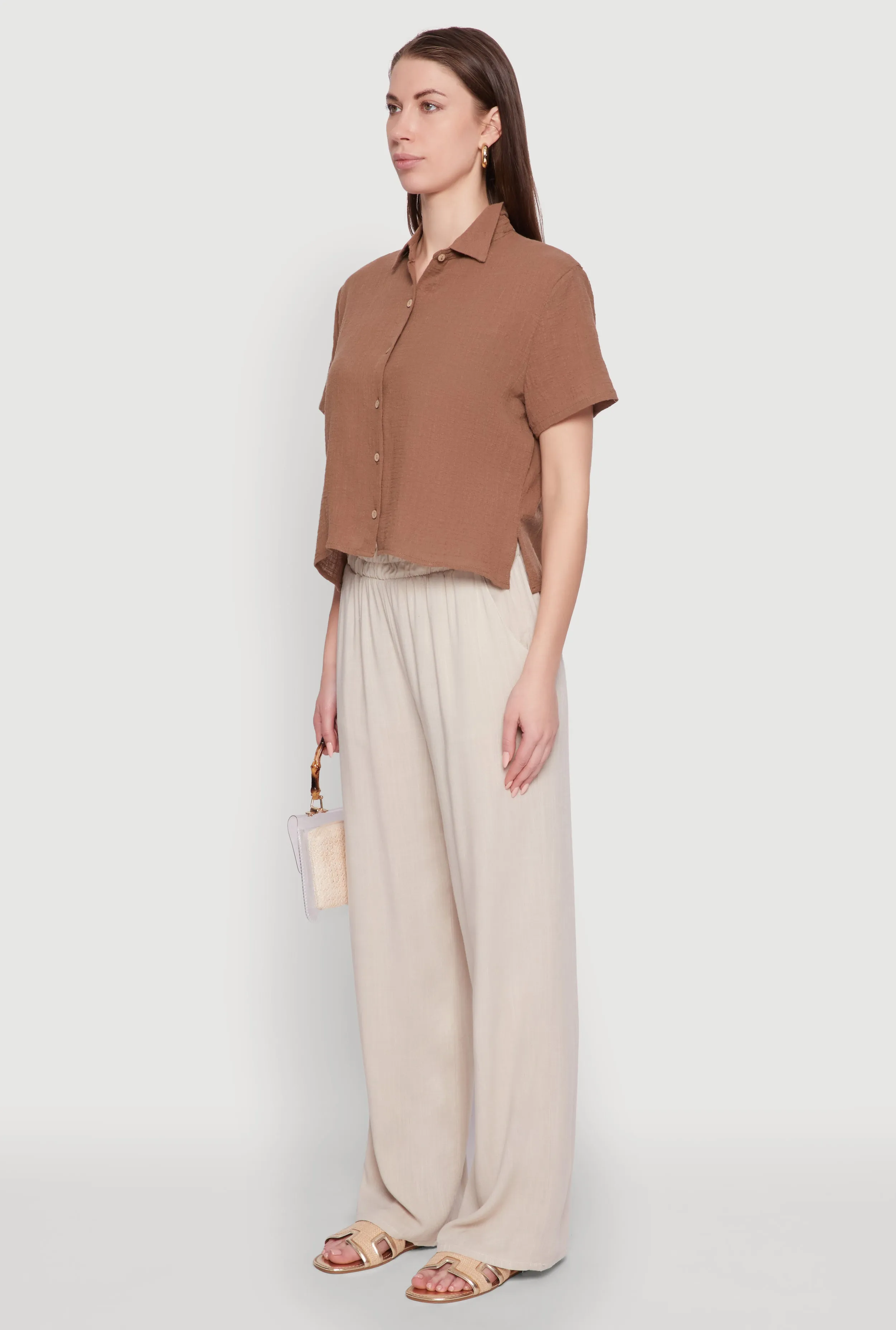 Ambiance Cotton Short Sleeve Boxy Shirt sold by Rainbow product image thumbnail 5