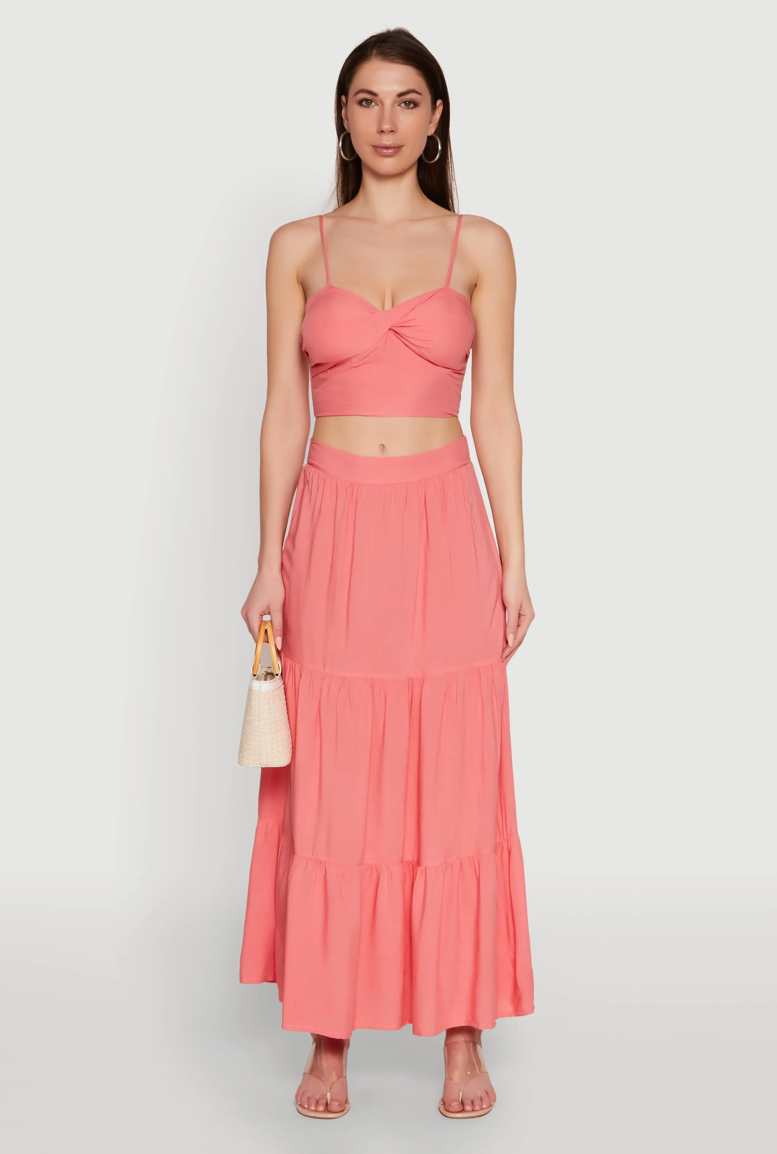 Chic High Waisted Tiered Maxi Skirt sold by Rainbow product image thumbnail 2