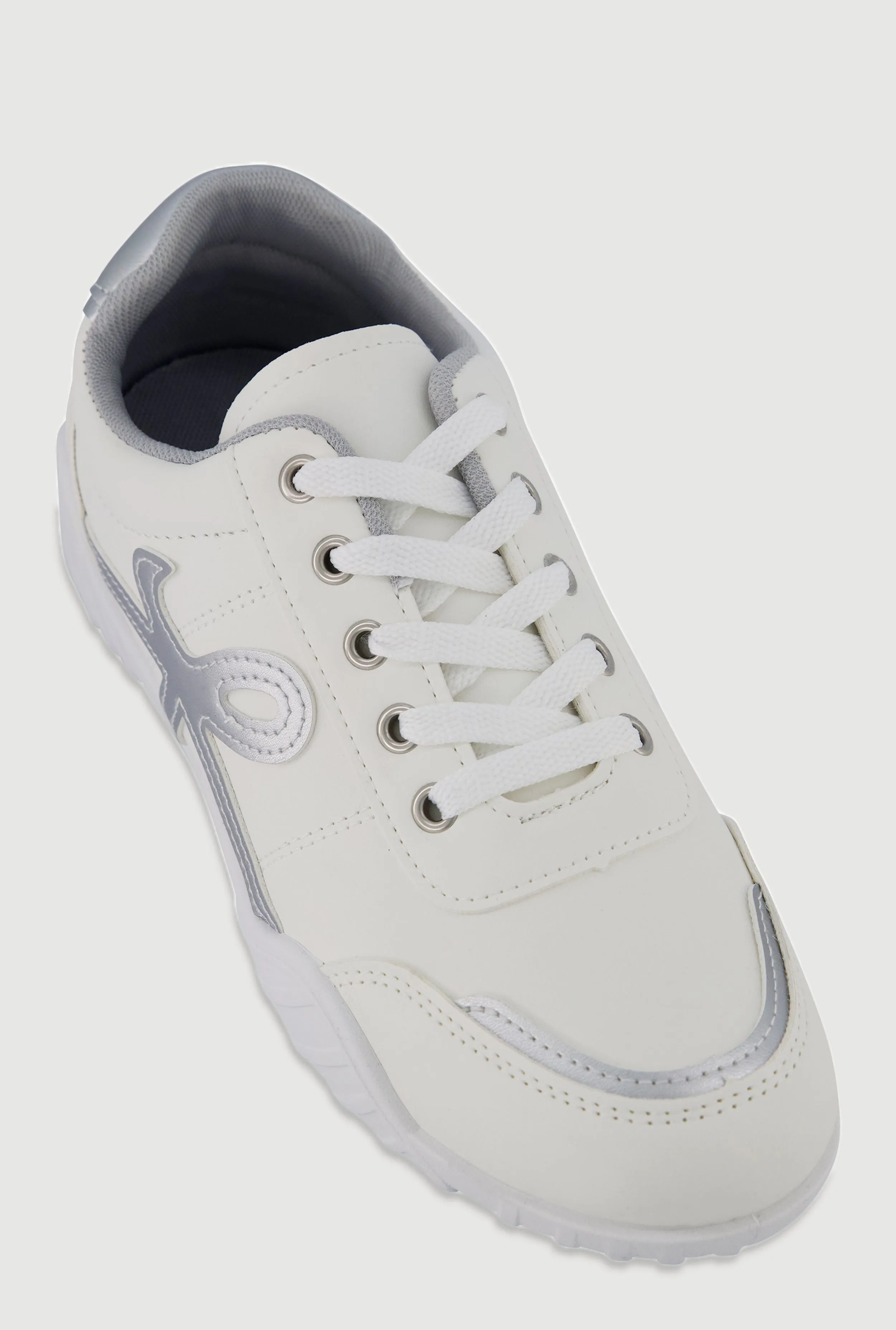 Stylish Lace-Up Sneakers with Round Toe and Low Heel sold by Rainbow