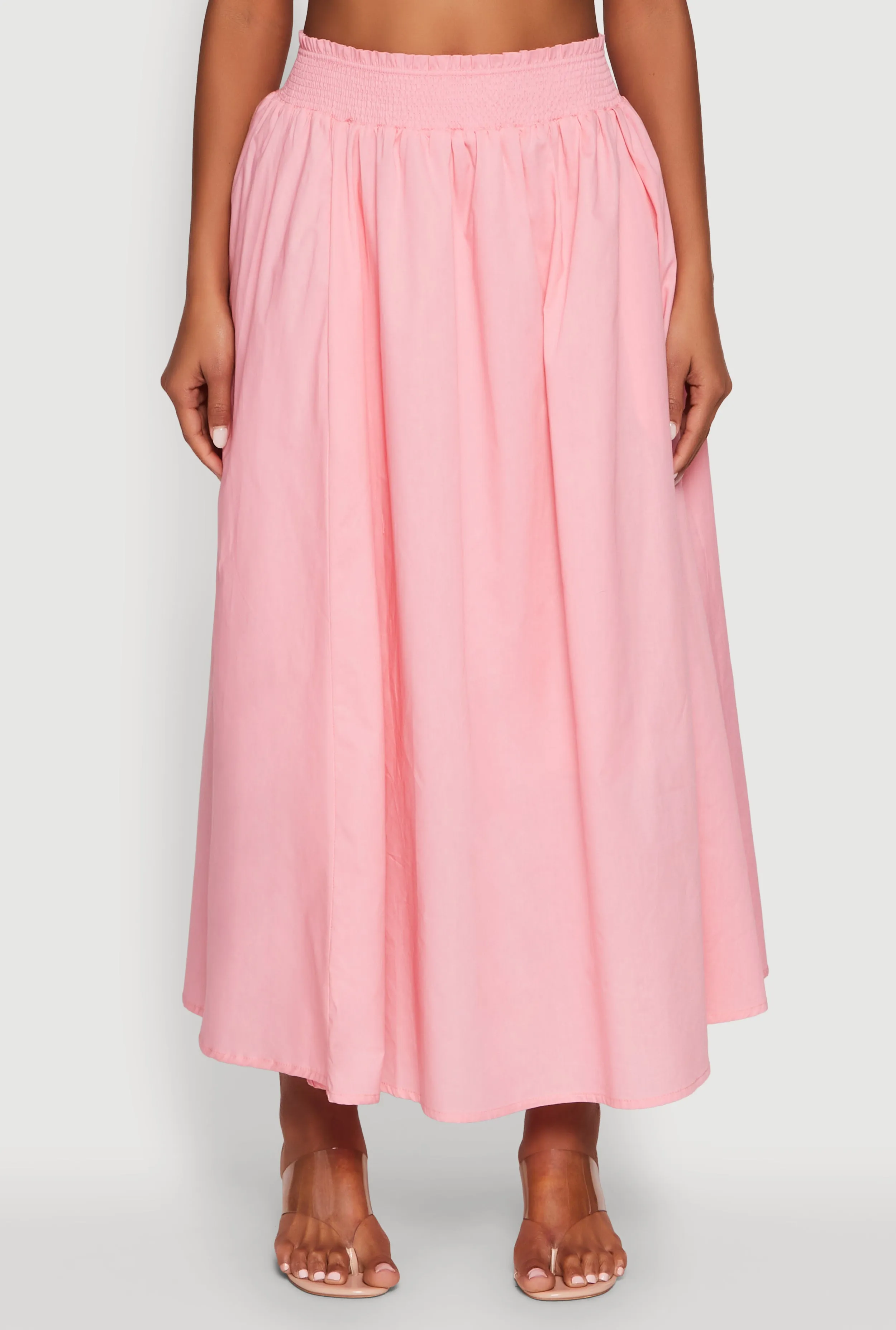 Chic Maxi Circle Skirt with Smocked Waist sold by Rainbow product image thumbnail 3