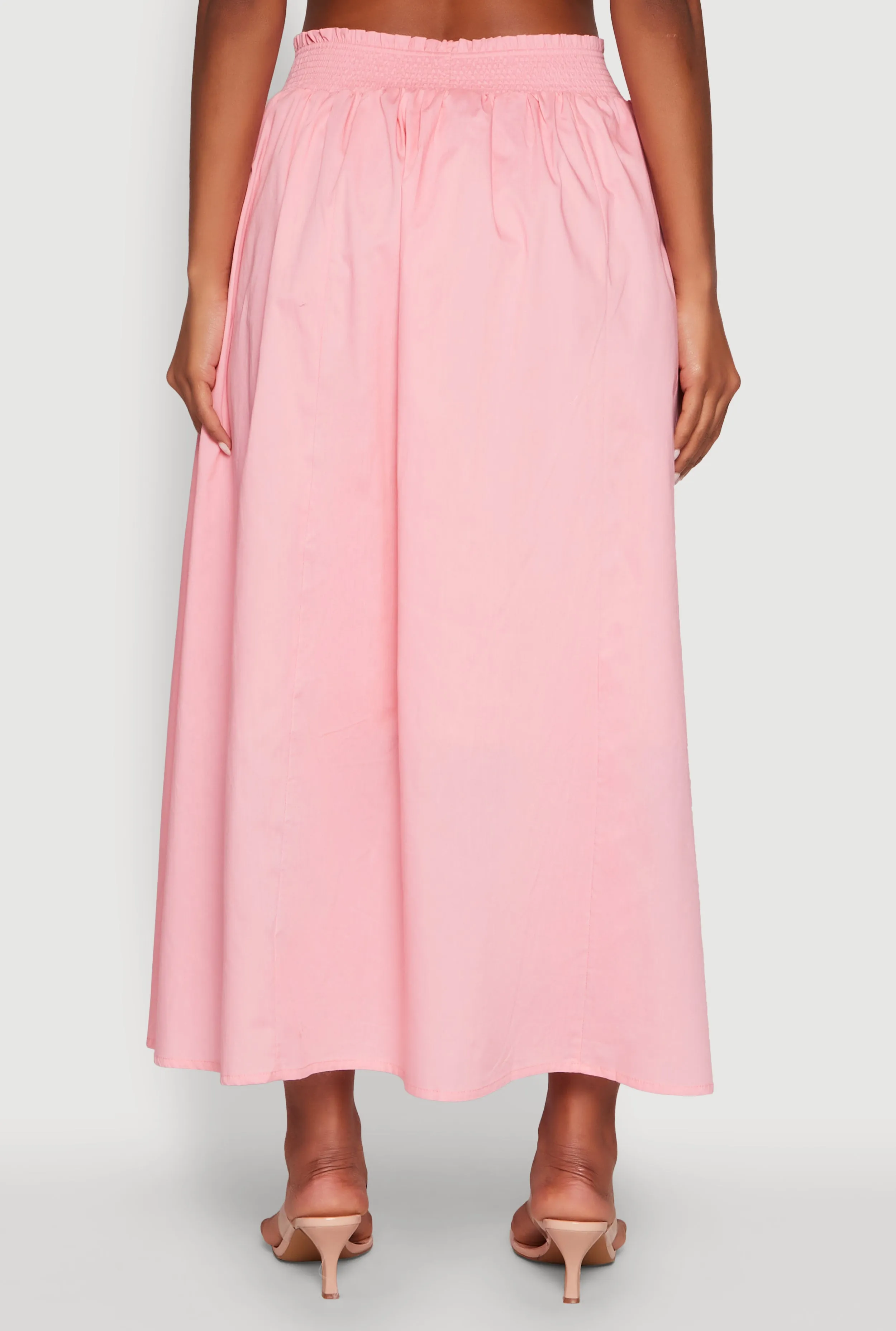 Chic Maxi Circle Skirt with Smocked Waist sold by Rainbow product image thumbnail 5