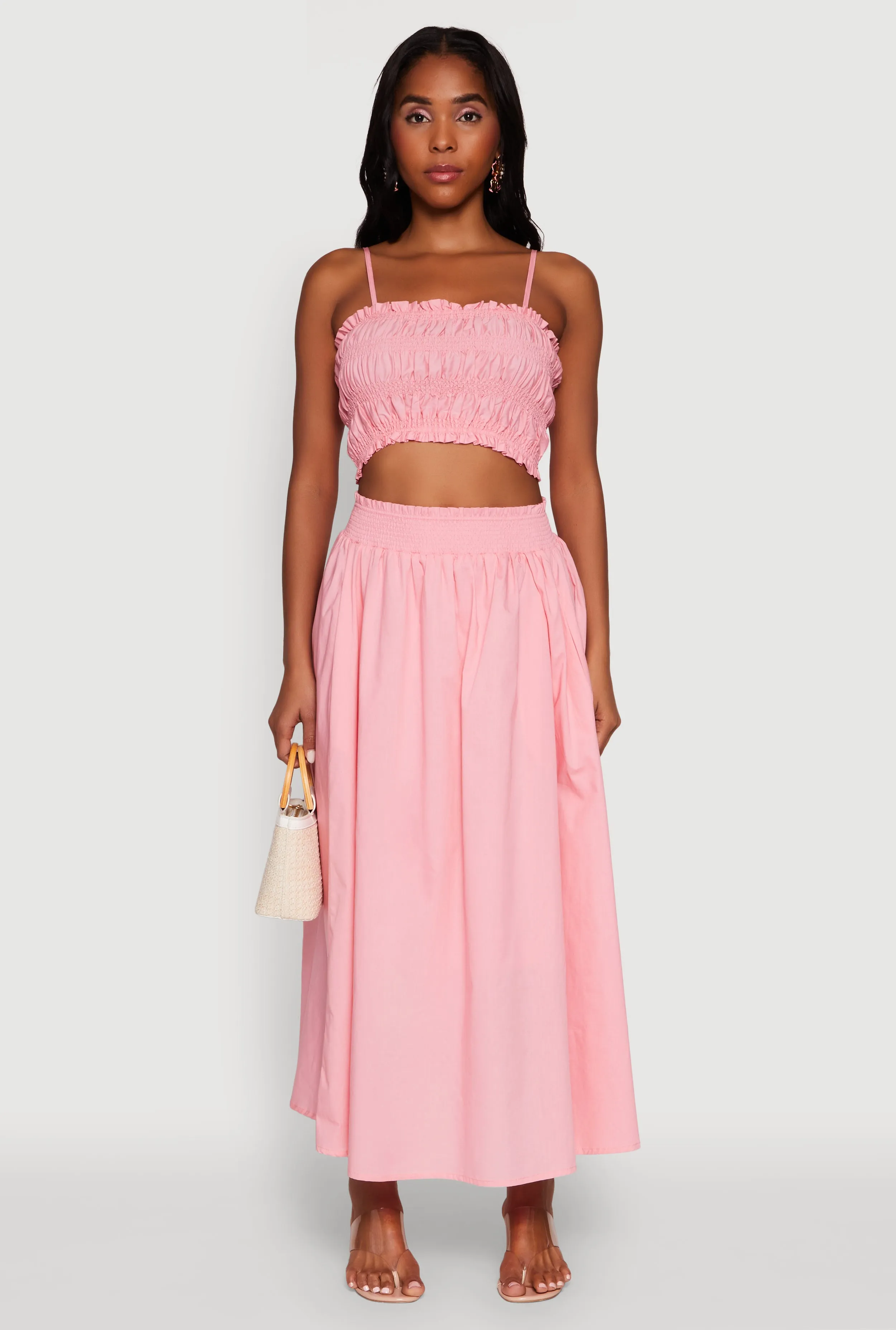 Chic Maxi Circle Skirt with Smocked Waist sold by Rainbow product image thumbnail 2