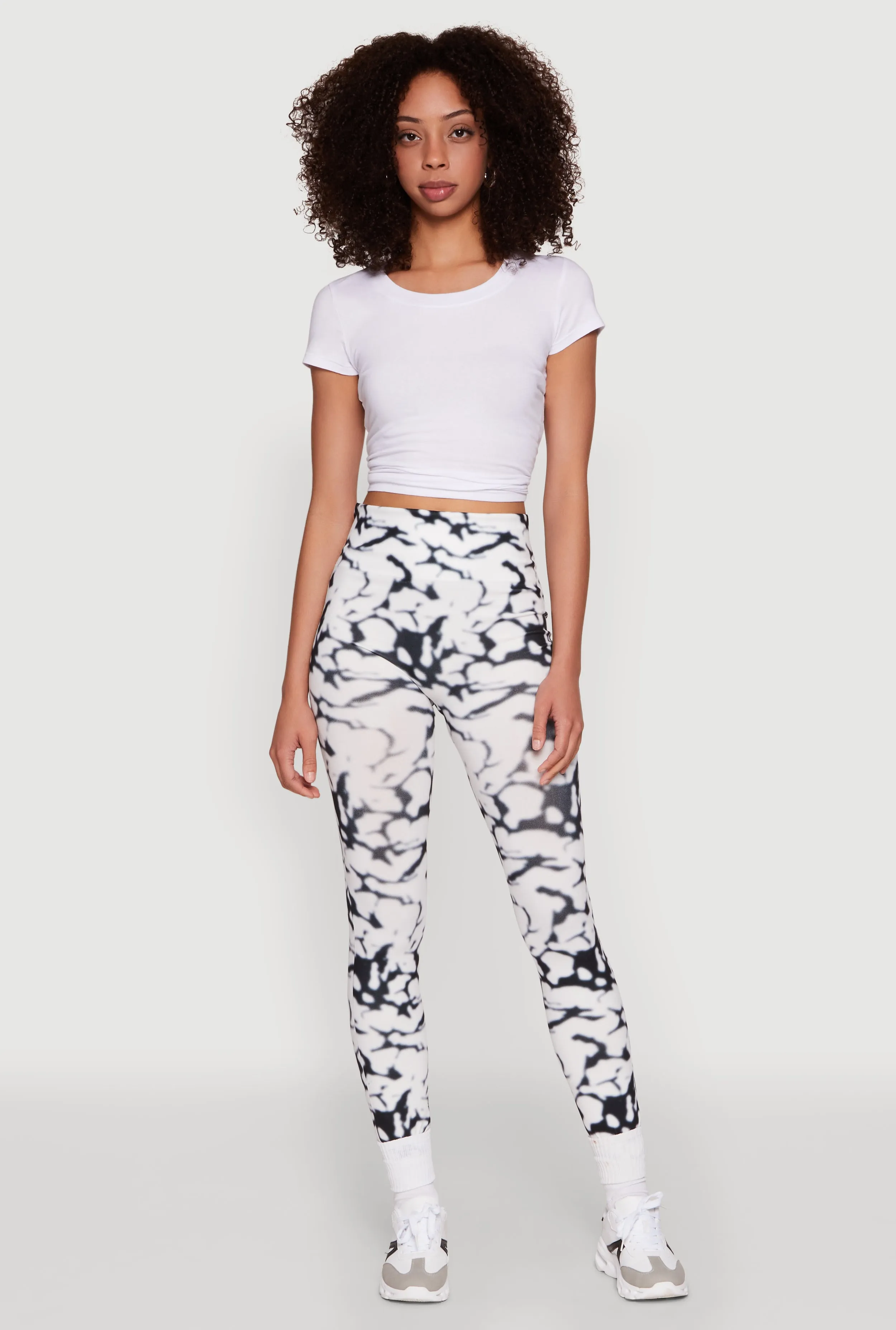 Tie Dye Print Leggings sold by Rainbow