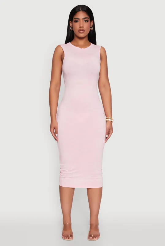 Daisy Mineral Wash Sleeveless Curve Hugging Tank Dress sold by Rainbow