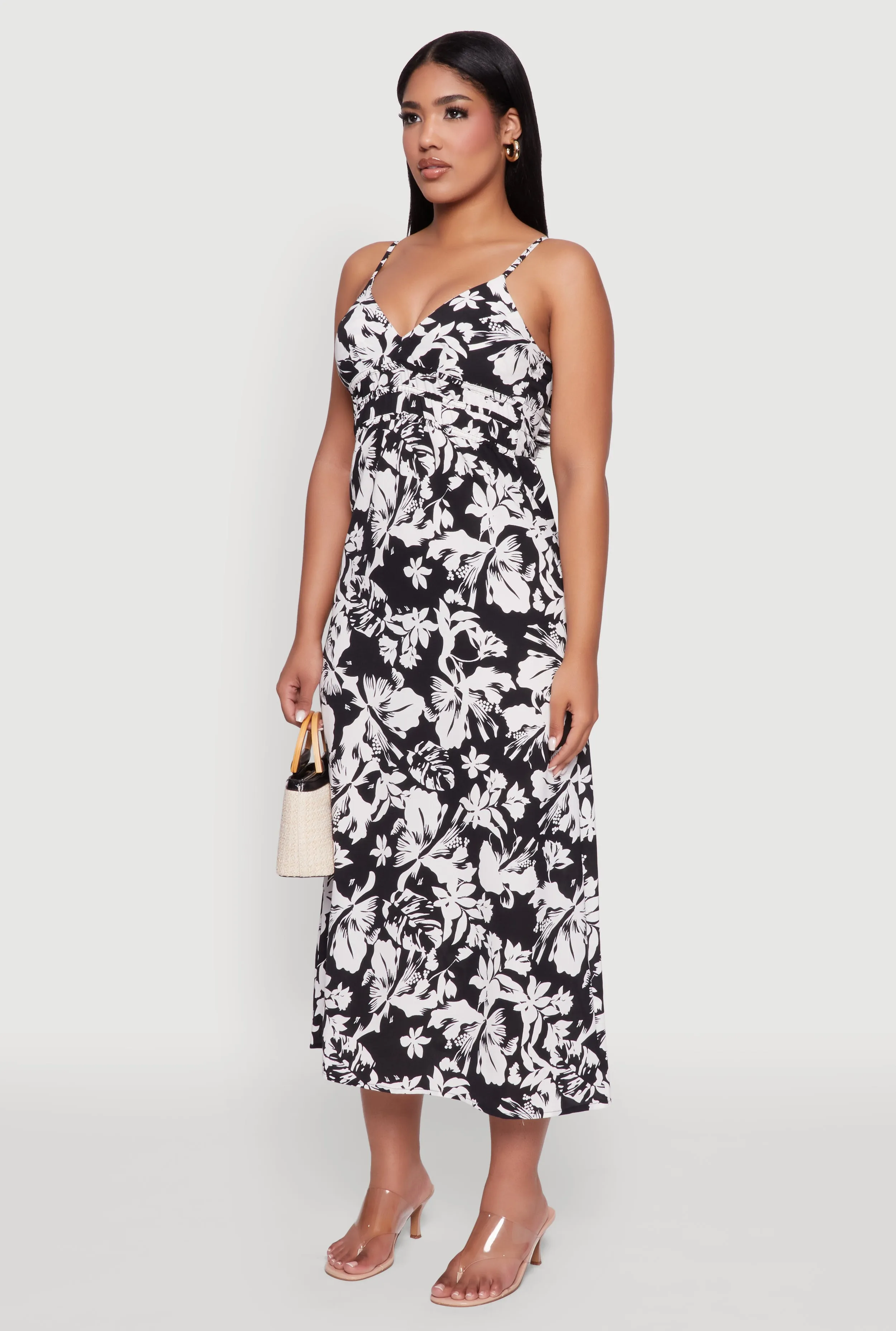 Sleeveless Empire Waist Dress with V Neck sold by Rainbow product image thumbnail 3