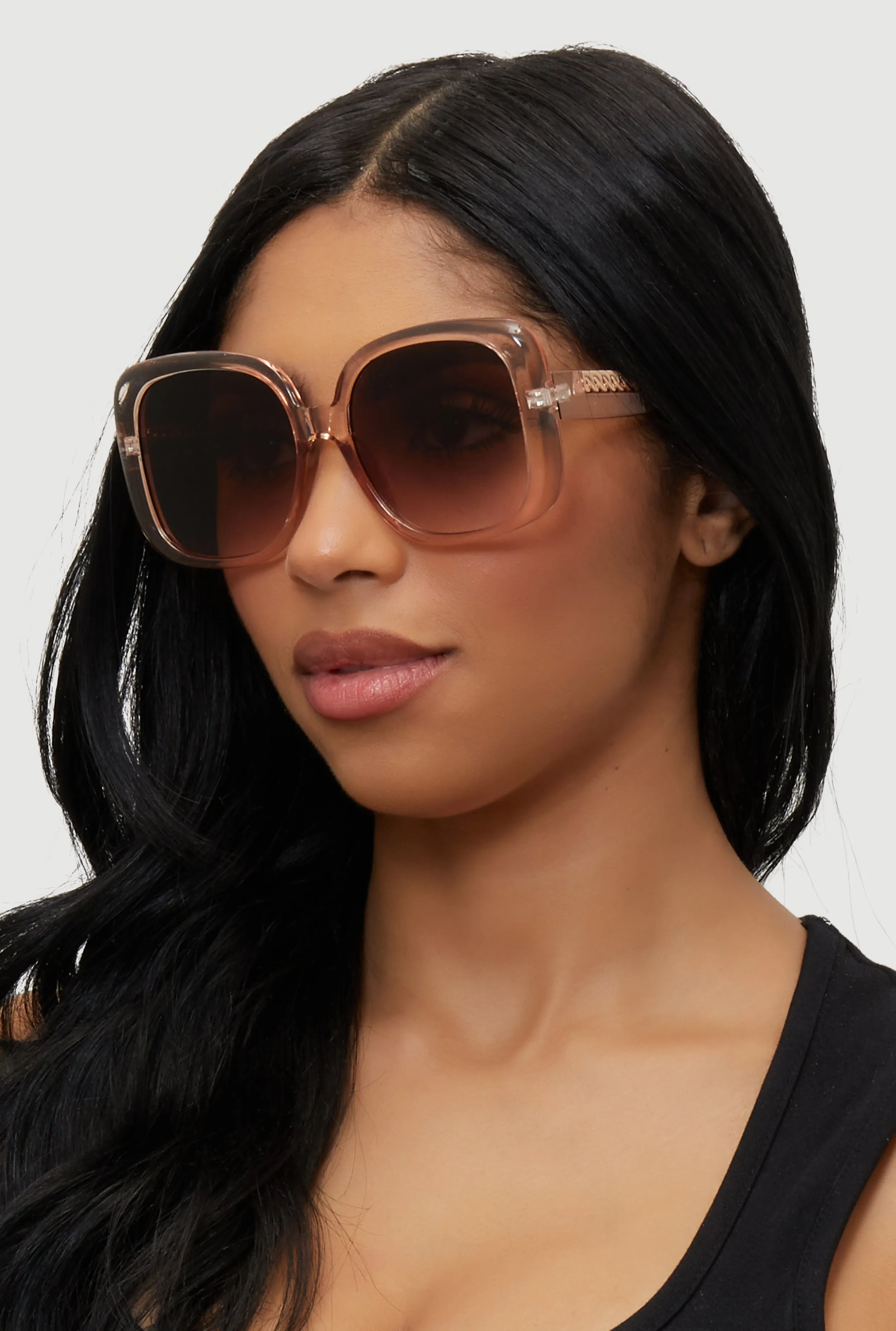 Stylish Metallic Ombre Lens Sunglasses sold by Rainbow product image thumbnail 2
