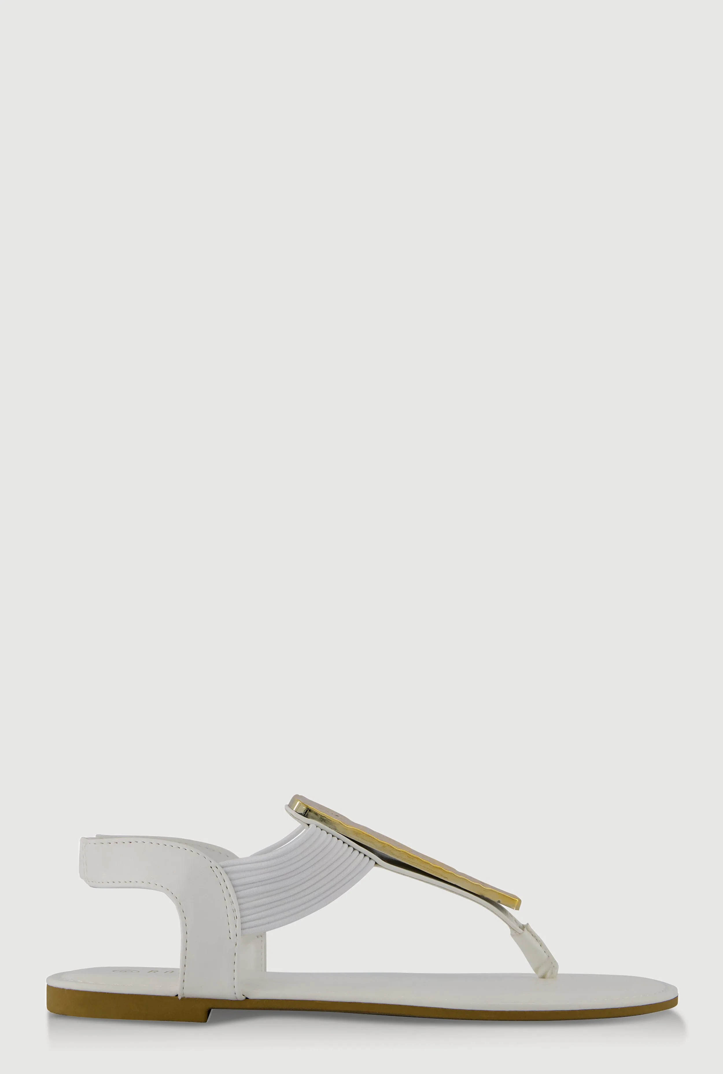 Textured Metallic Pendant Corded Thong Sandals sold by Rainbow product image thumbnail 2