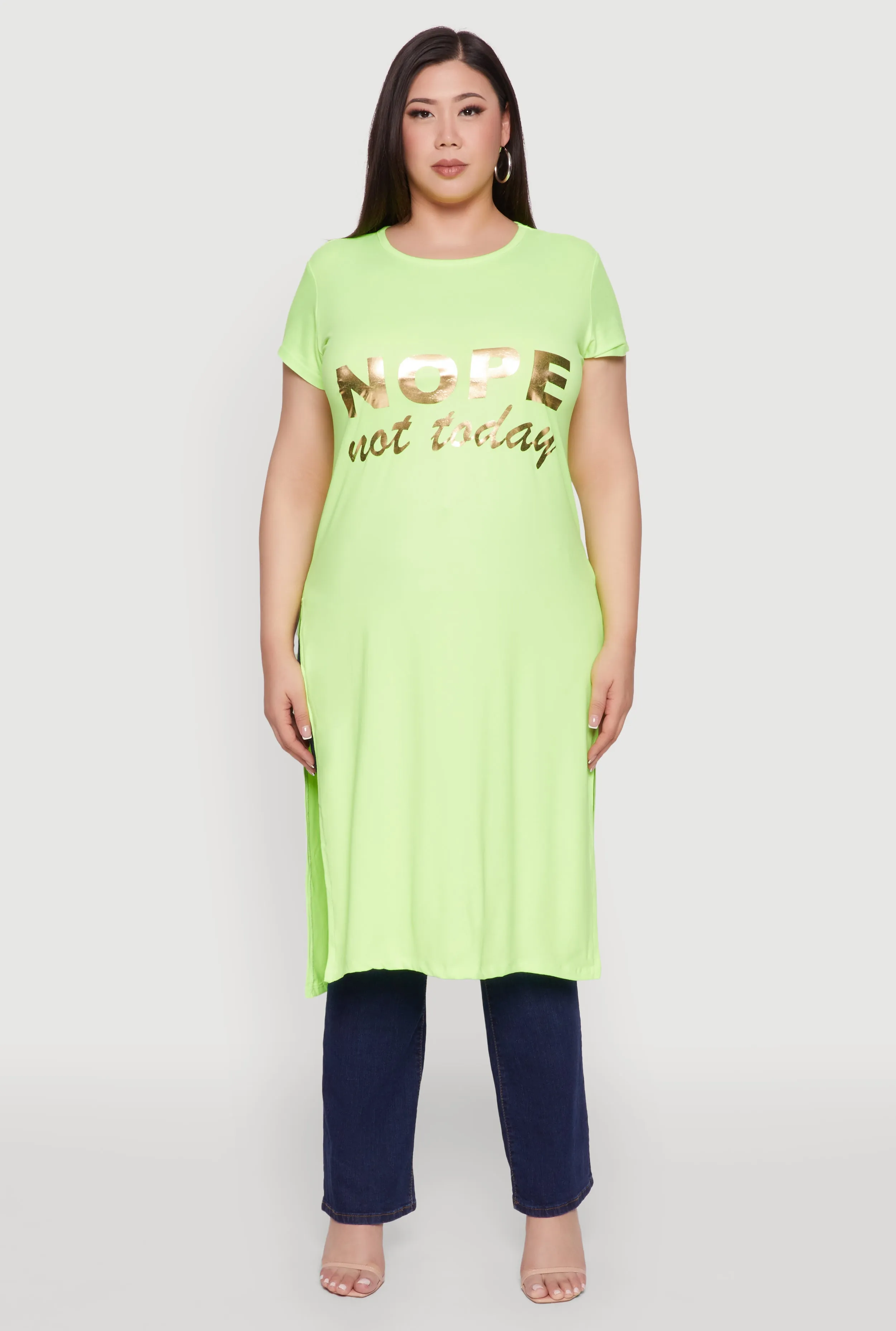 Plus Size Nope Not Today Maxi Top sold by Rainbow product image thumbnail 2