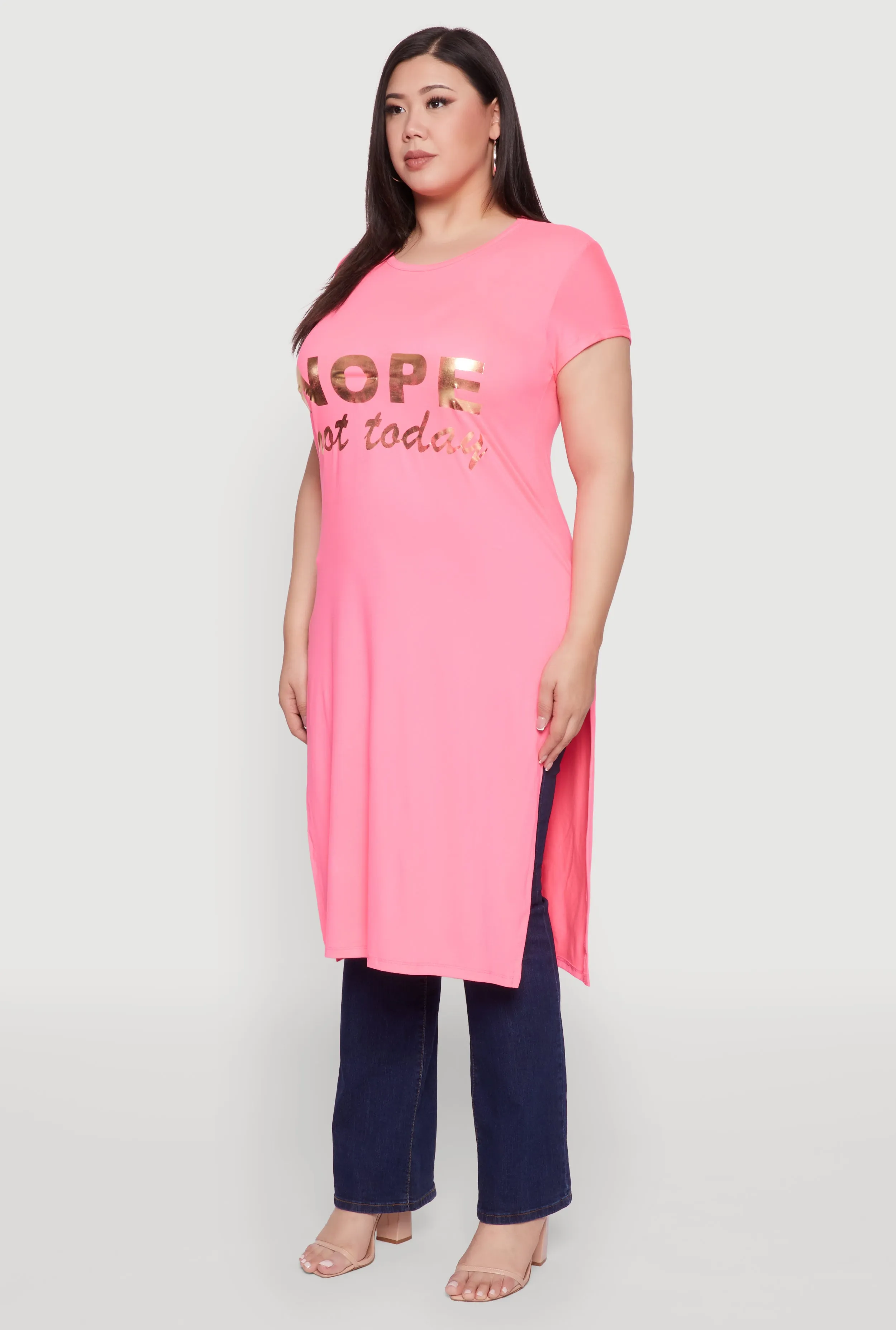 Plus Size Nope Not Today Maxi Top sold by Rainbow product image thumbnail 3
