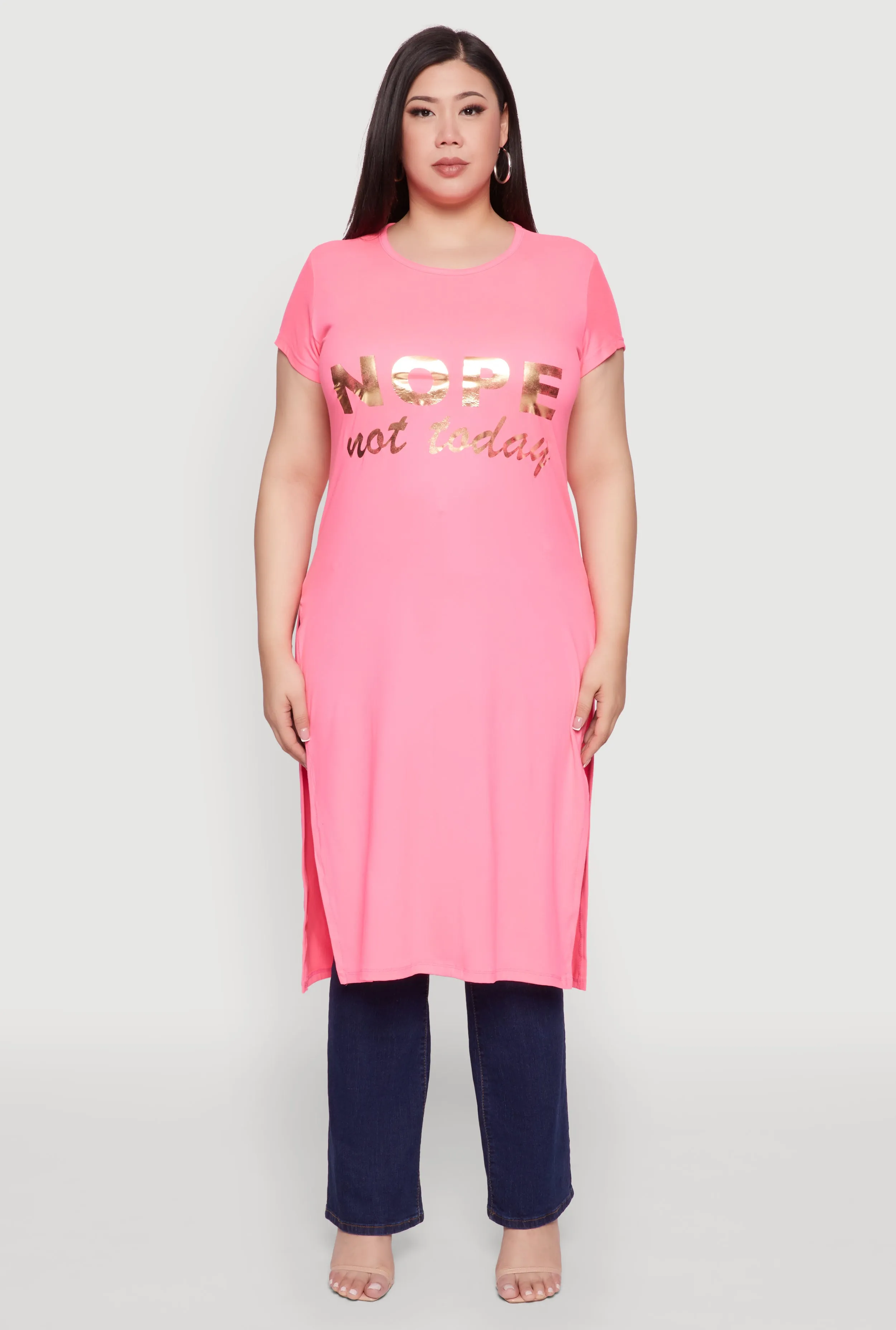Plus Size Nope Not Today Maxi Top sold by Rainbow product image thumbnail 2