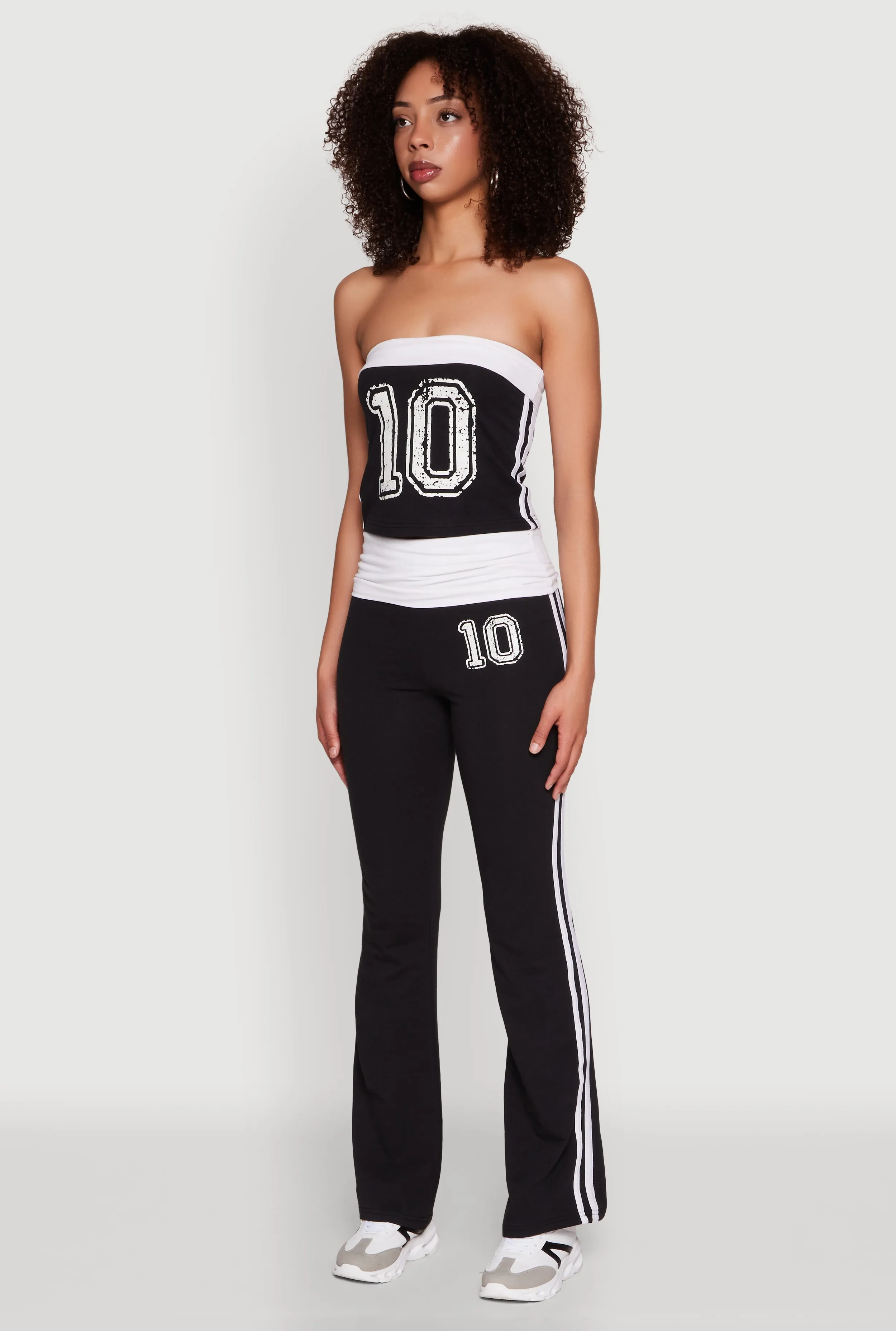 Varsity Stripe Graphic Print Tube Top sold by Rainbow product image thumbnail 5