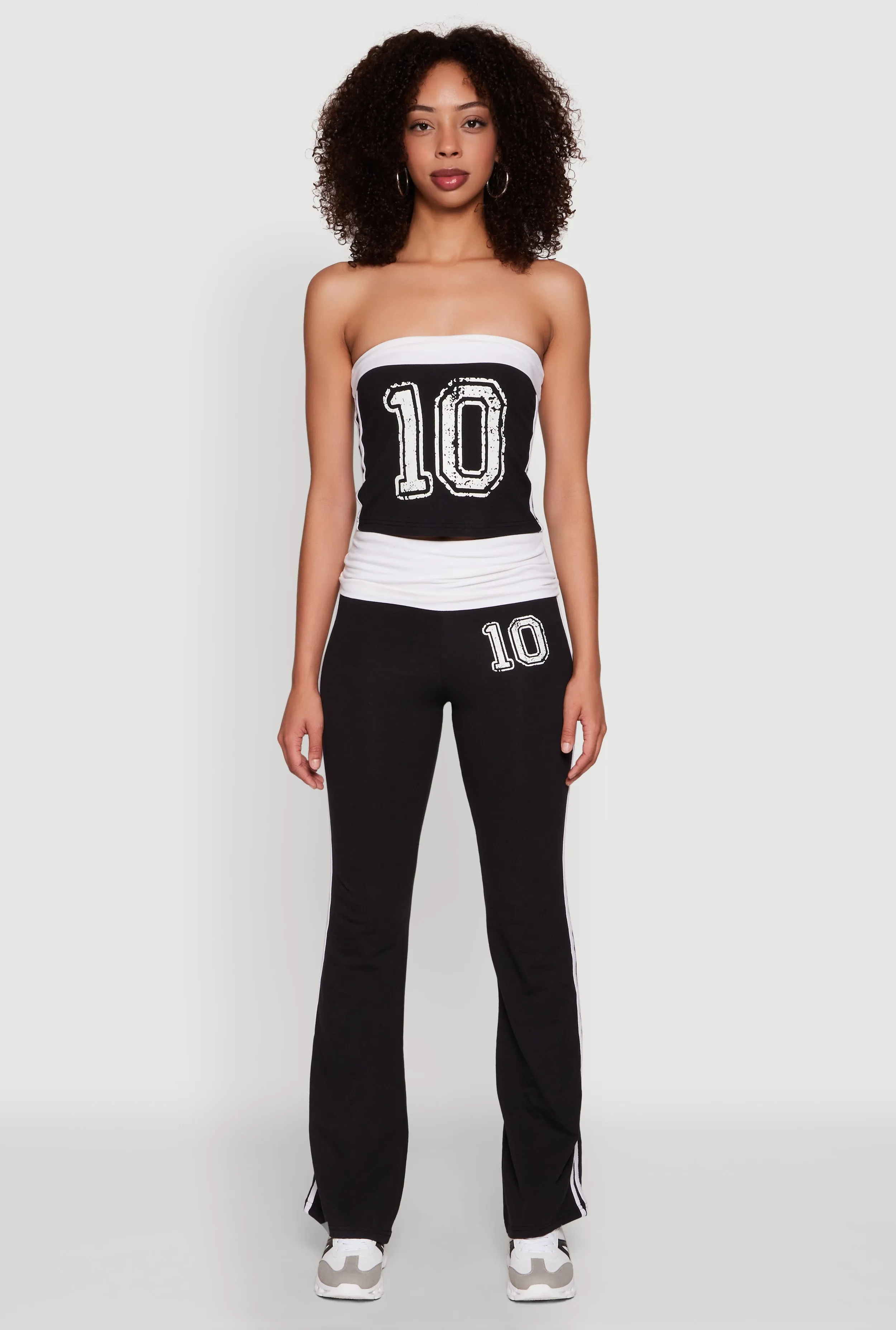 Varsity Stripe Graphic Print Tube Top sold by Rainbow product image thumbnail 3