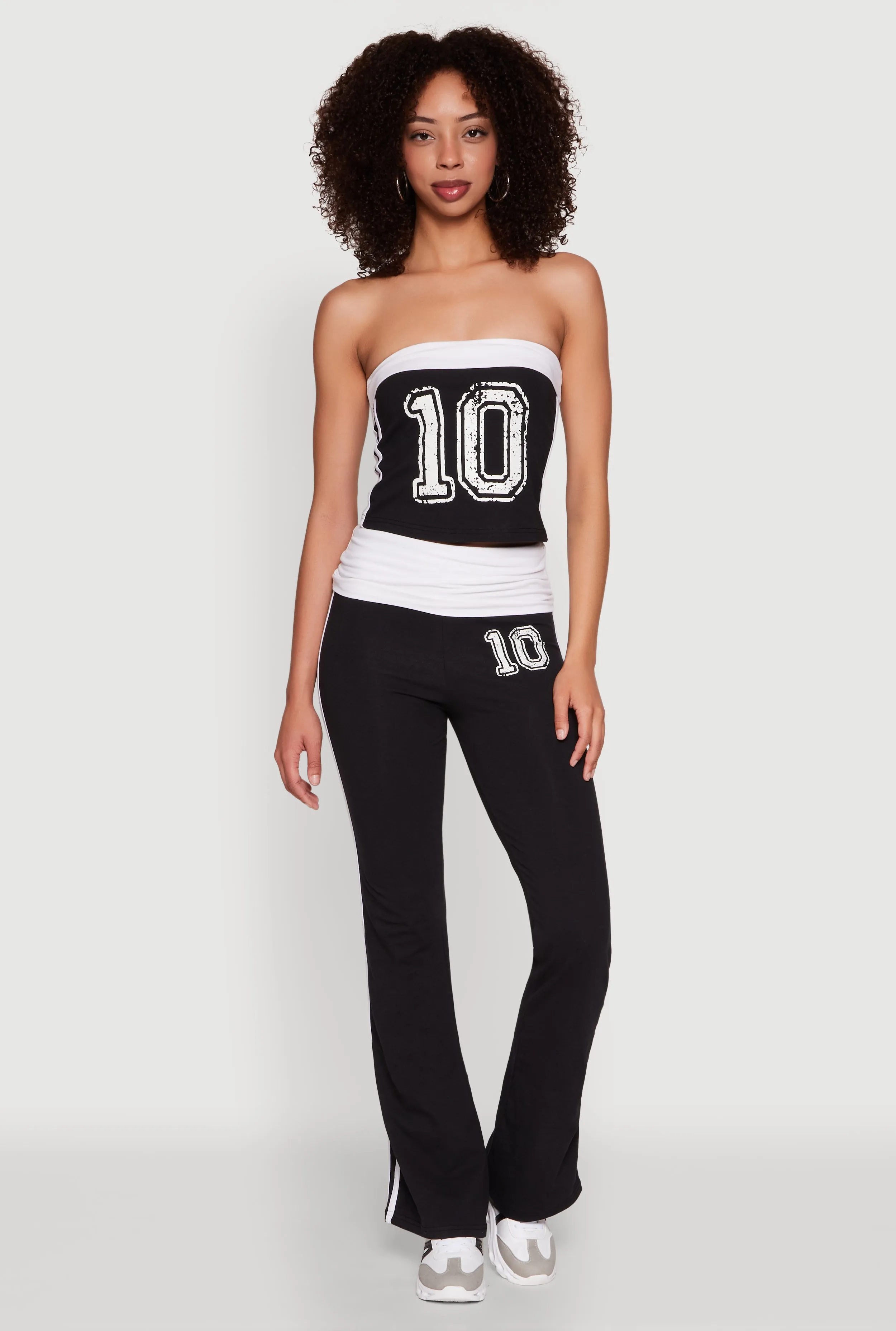 Varsity Stripe Graphic Print Tube Top sold by Rainbow product image thumbnail 2