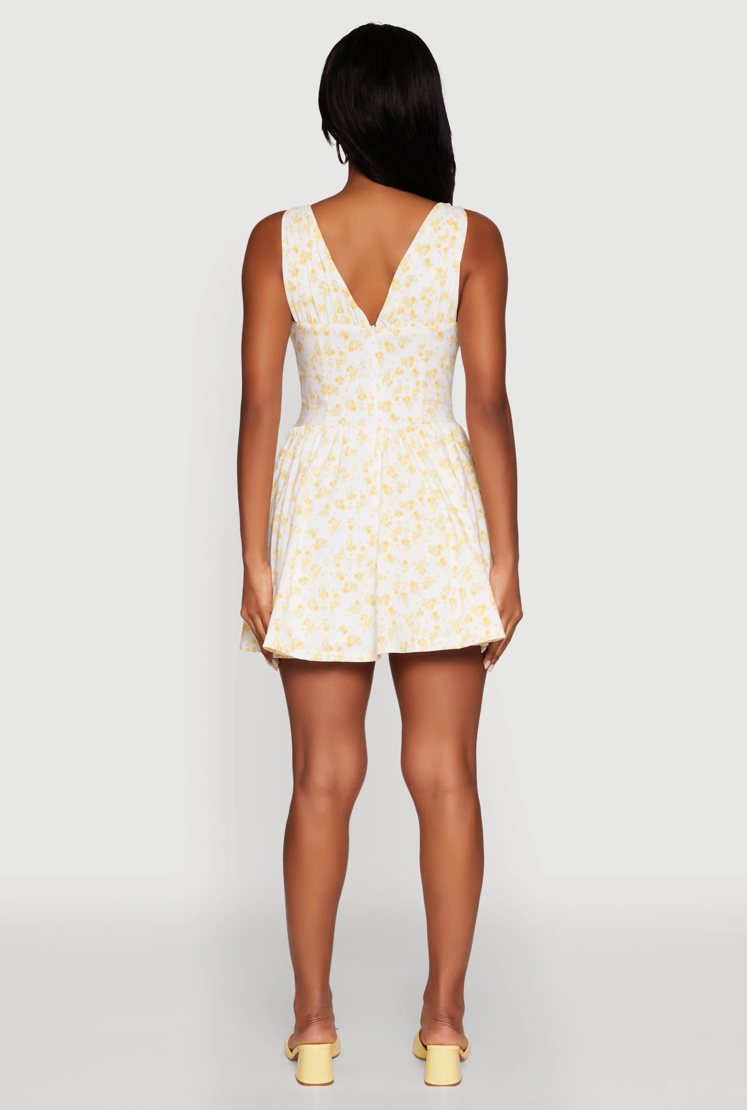 Ditsy Floral Print Corset Mini Dress sold by Rainbow product image thumbnail 5