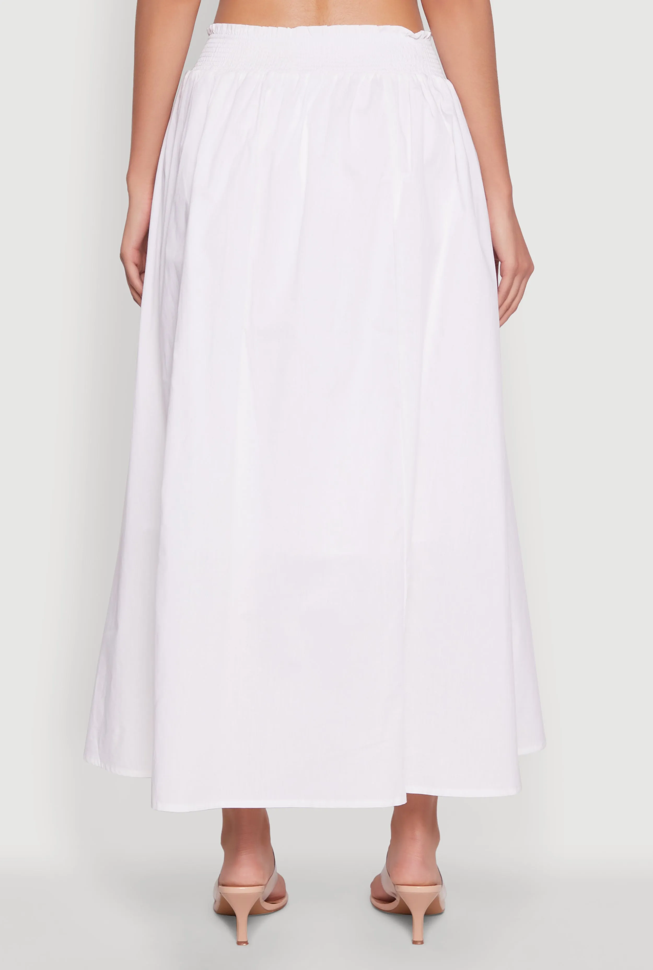 Chic Maxi Circle Skirt with Smocked Waist sold by Rainbow product image thumbnail 5