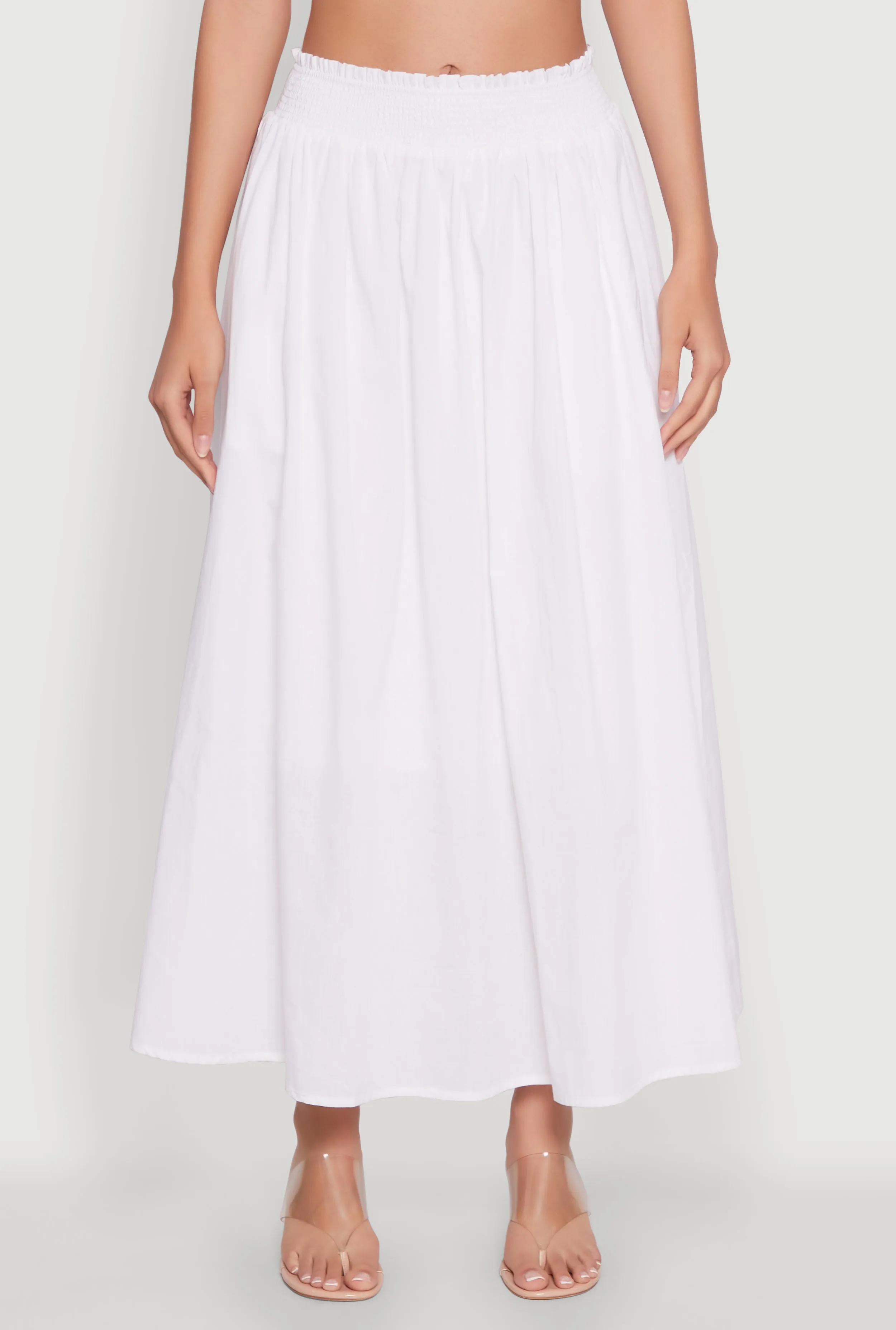 Chic Maxi Circle Skirt with Smocked Waist sold by Rainbow product image thumbnail 3