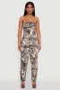 Forest Camo Tube Jumpsuit with Stacked Slim Leg Fit sold by Rainbow