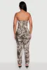 Forest Camo Tube Jumpsuit with Stacked Slim Leg Fit sold by Rainbow