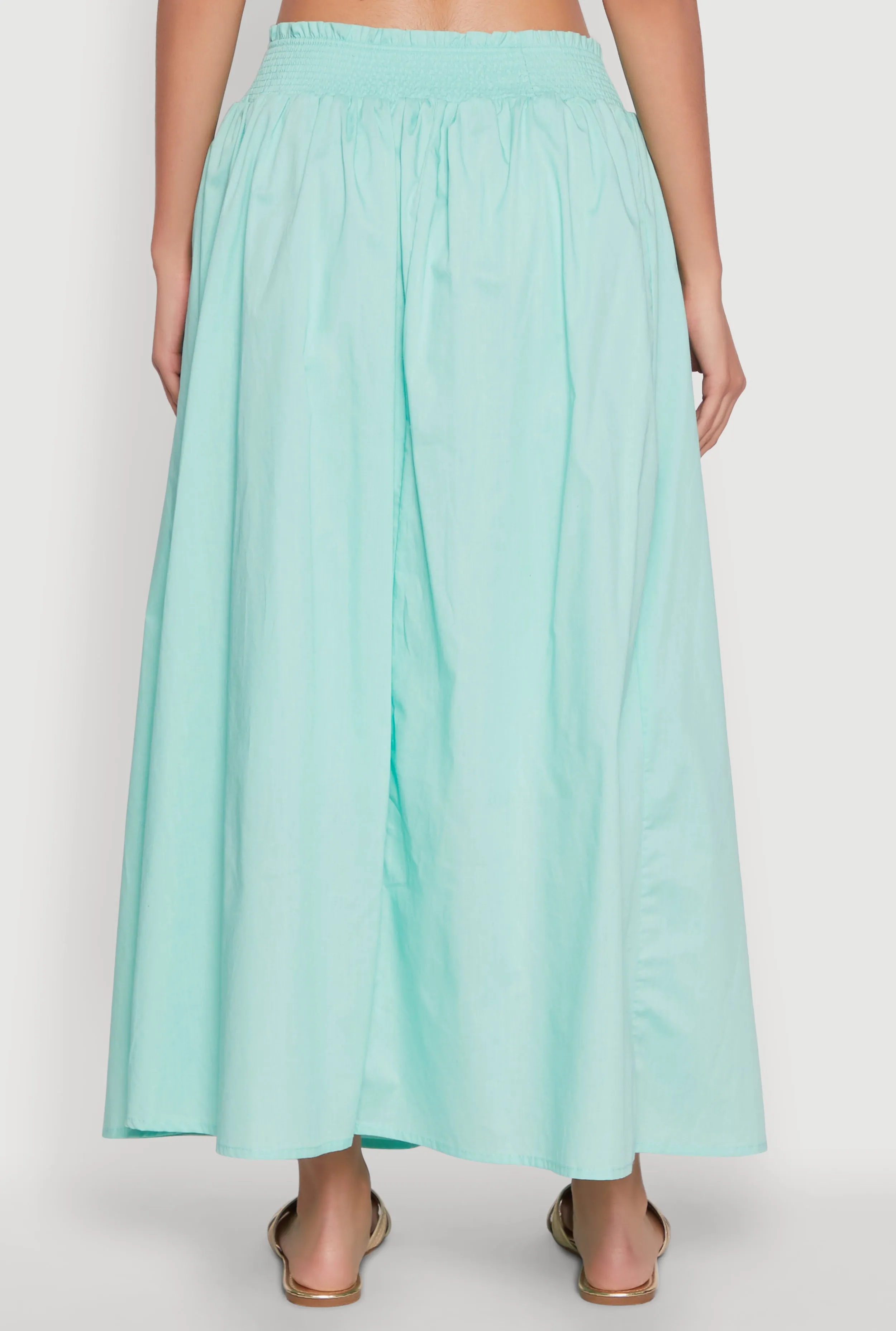 Chic Maxi Circle Skirt with Smocked Waist sold by Rainbow product image thumbnail 5