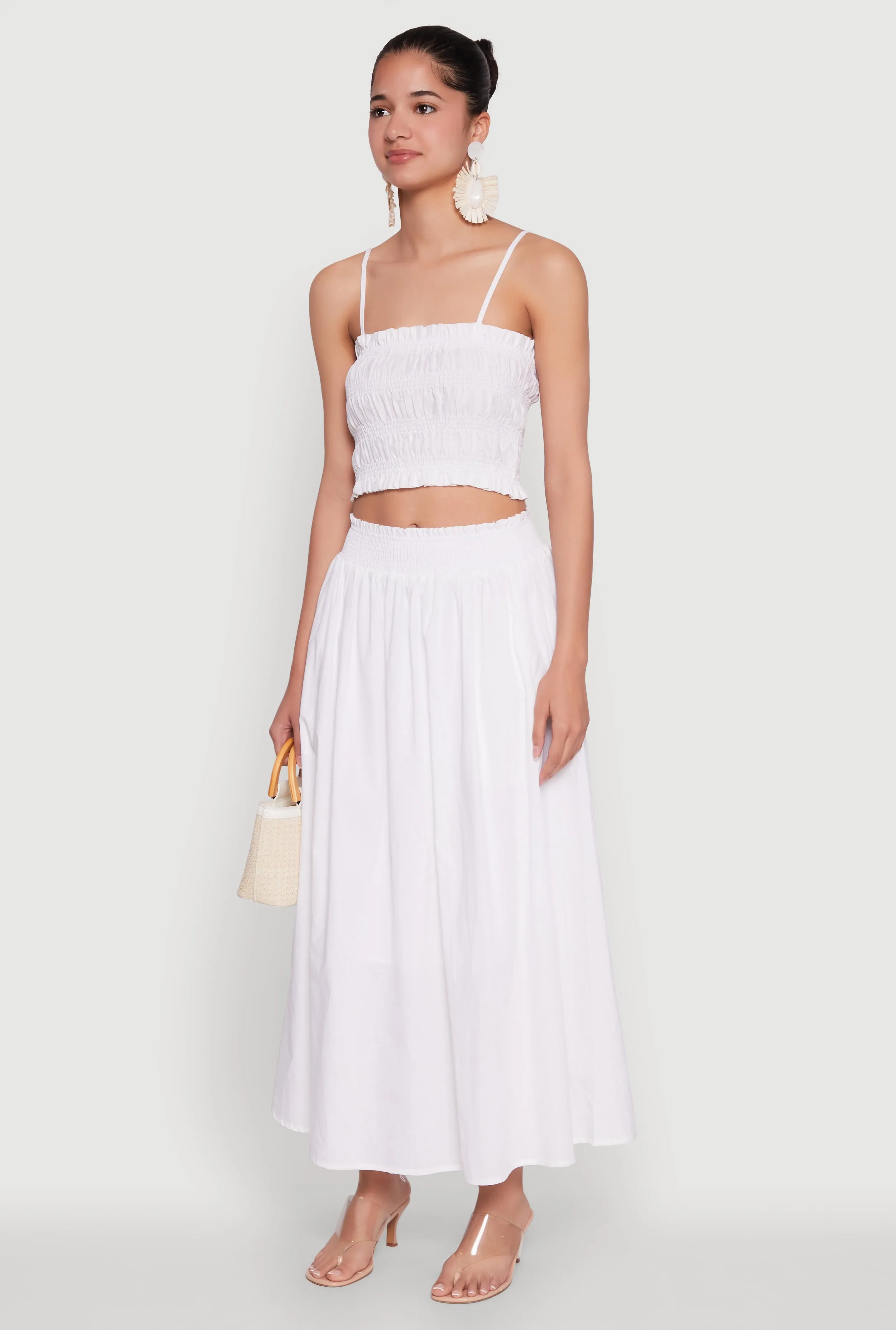 Chic Sleeveless Cami Top with Square Neck and Cropped Hem sold by Rainbow product image thumbnail 5