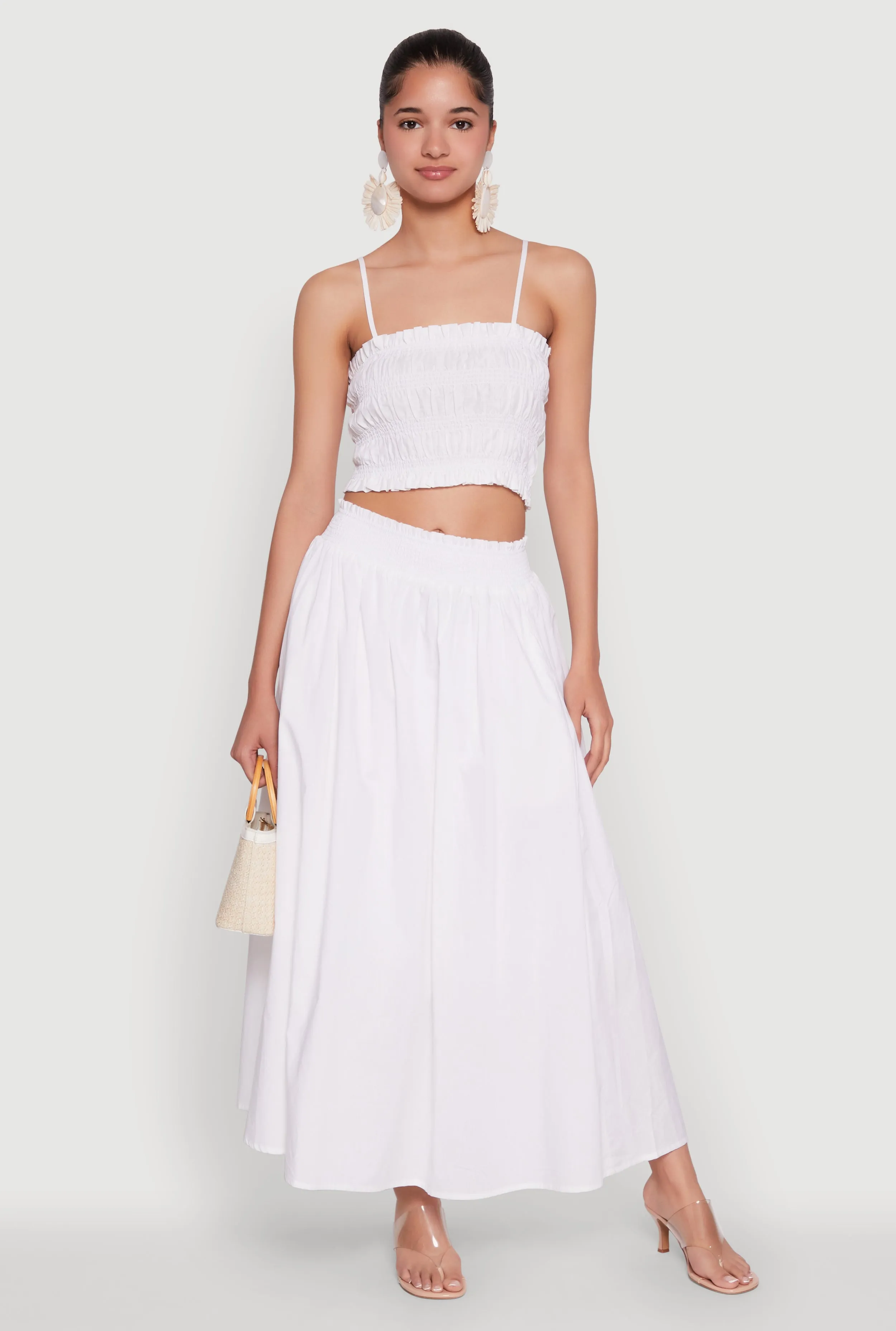 Chic Sleeveless Cami Top with Square Neck and Cropped Hem sold by Rainbow product image thumbnail 3