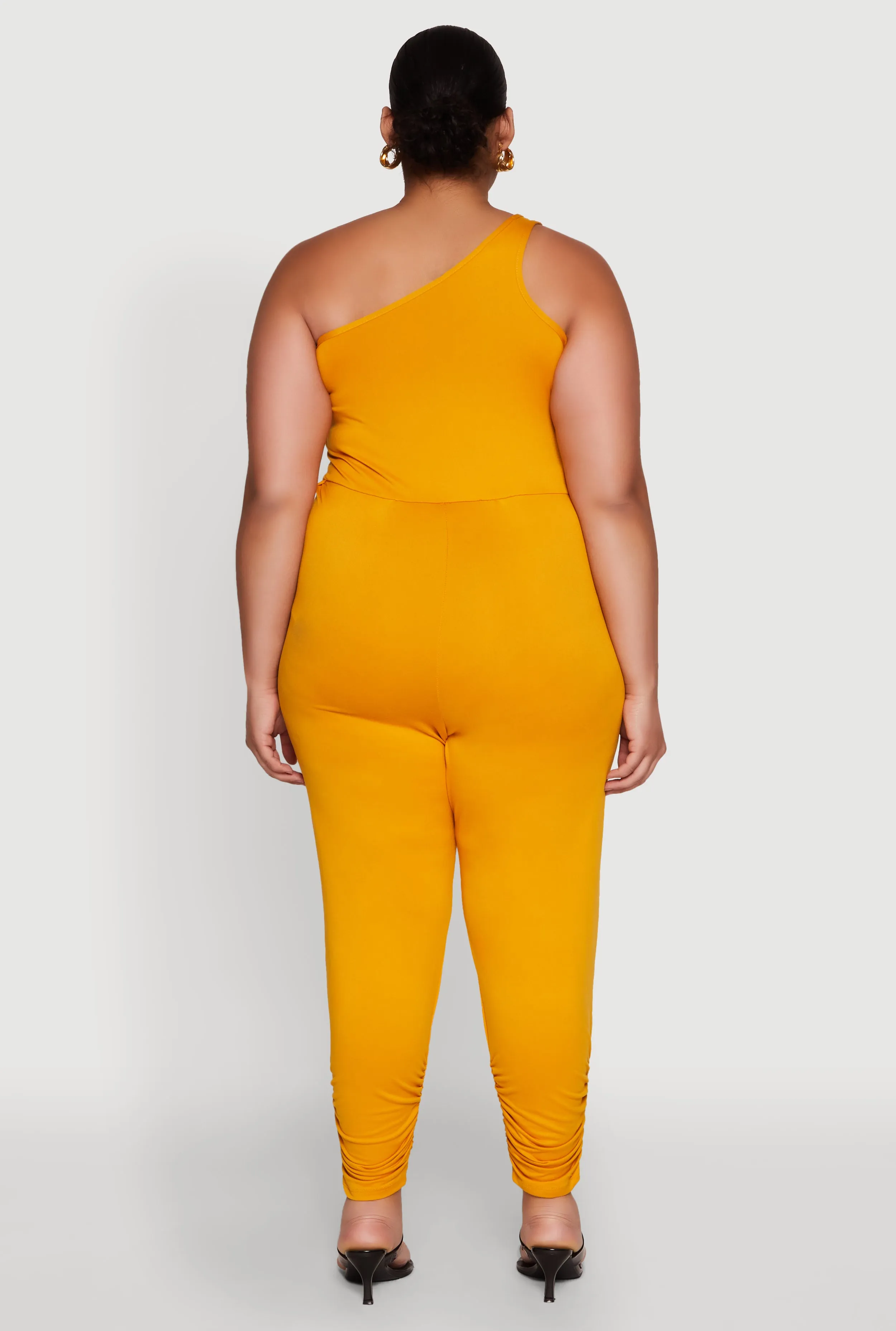 Plus Size Keyhole One Shoulder Jumpsuit sold by Rainbow product image thumbnail 5