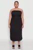 Plus Size Soft Knit Empire Waist Maxi Tube Dress sold by Rainbow