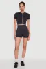 Daisy Seamless Double Zip Front Crop Top sold by Rainbow