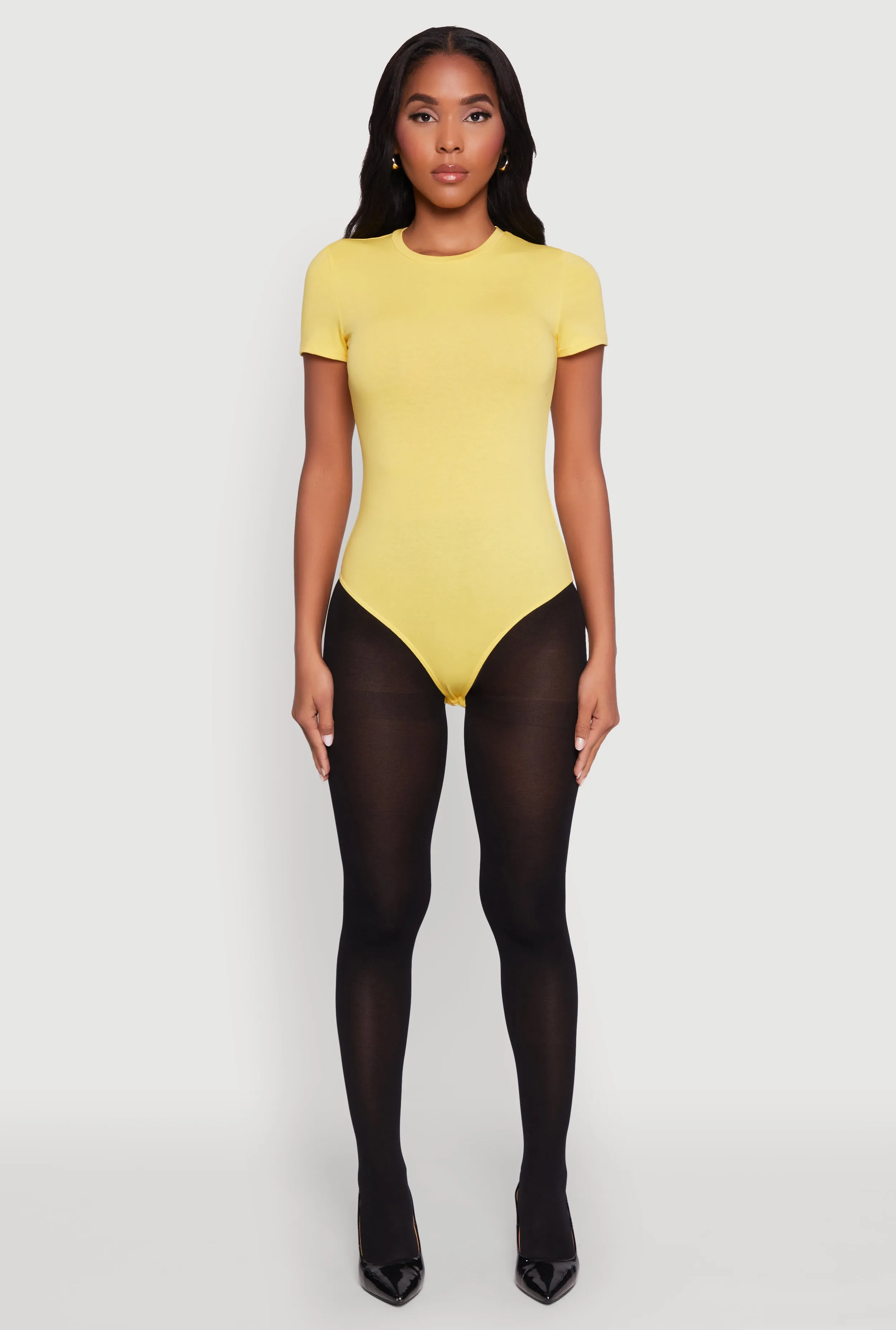 Crew Neck Short Sleeve Bodysuit sold by Rainbow product image thumbnail 3