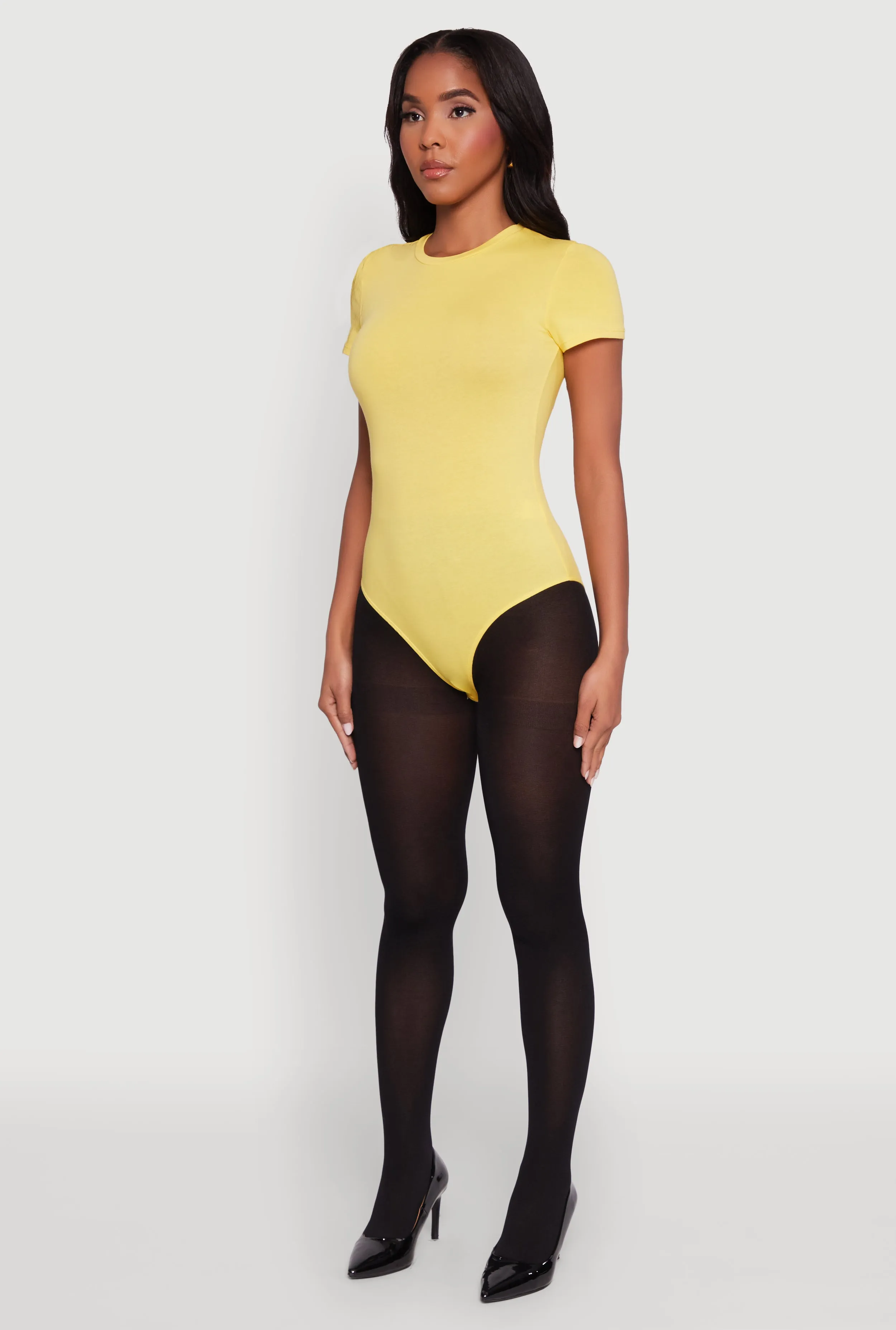 Crew Neck Short Sleeve Bodysuit sold by Rainbow product image thumbnail 5