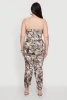 Plus Size Chic Camouflage Stacked Leg Jumpsuit sold by Rainbow
