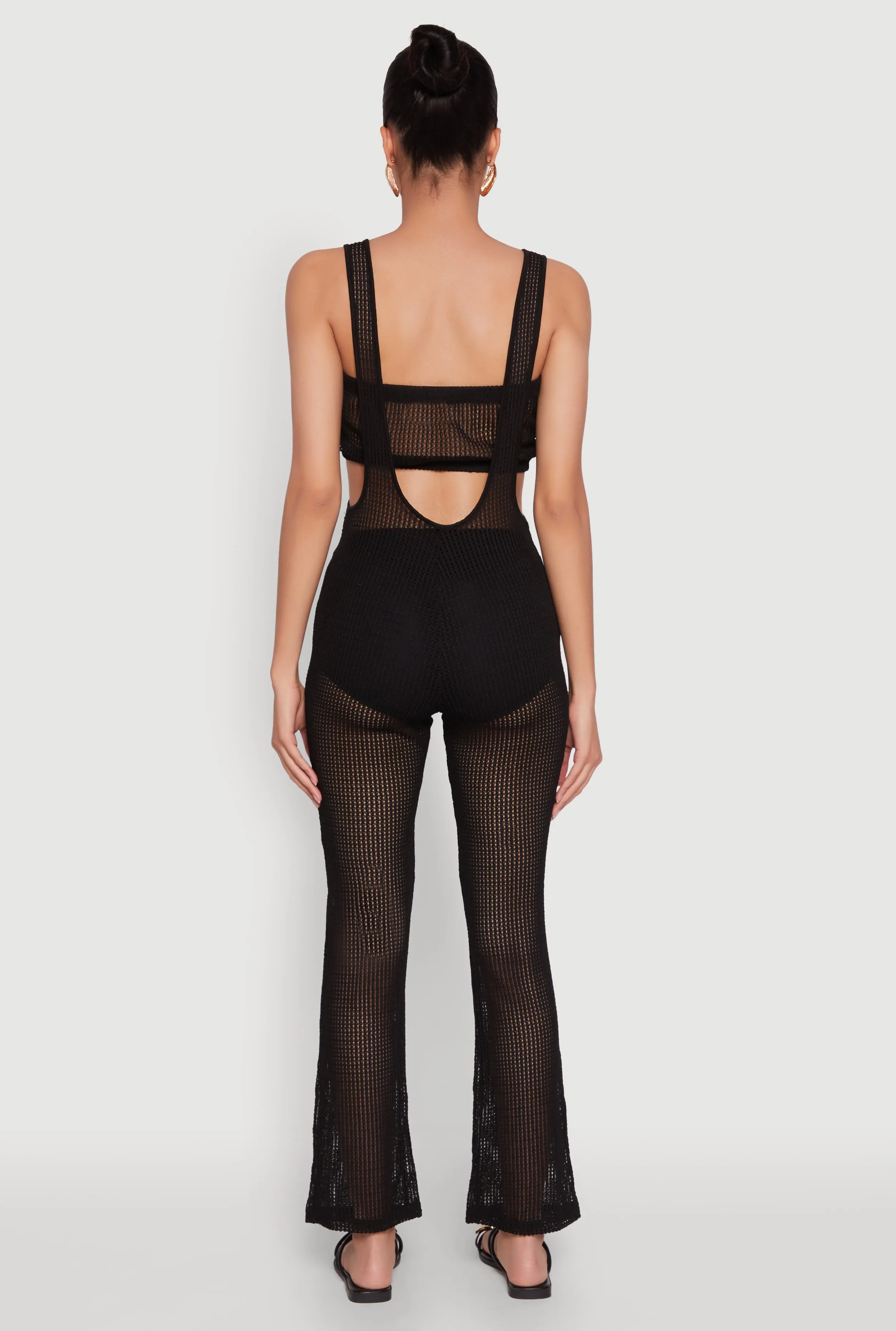 Stylish Knitted Suspender Flared Pants sold by Rainbow product image thumbnail 5