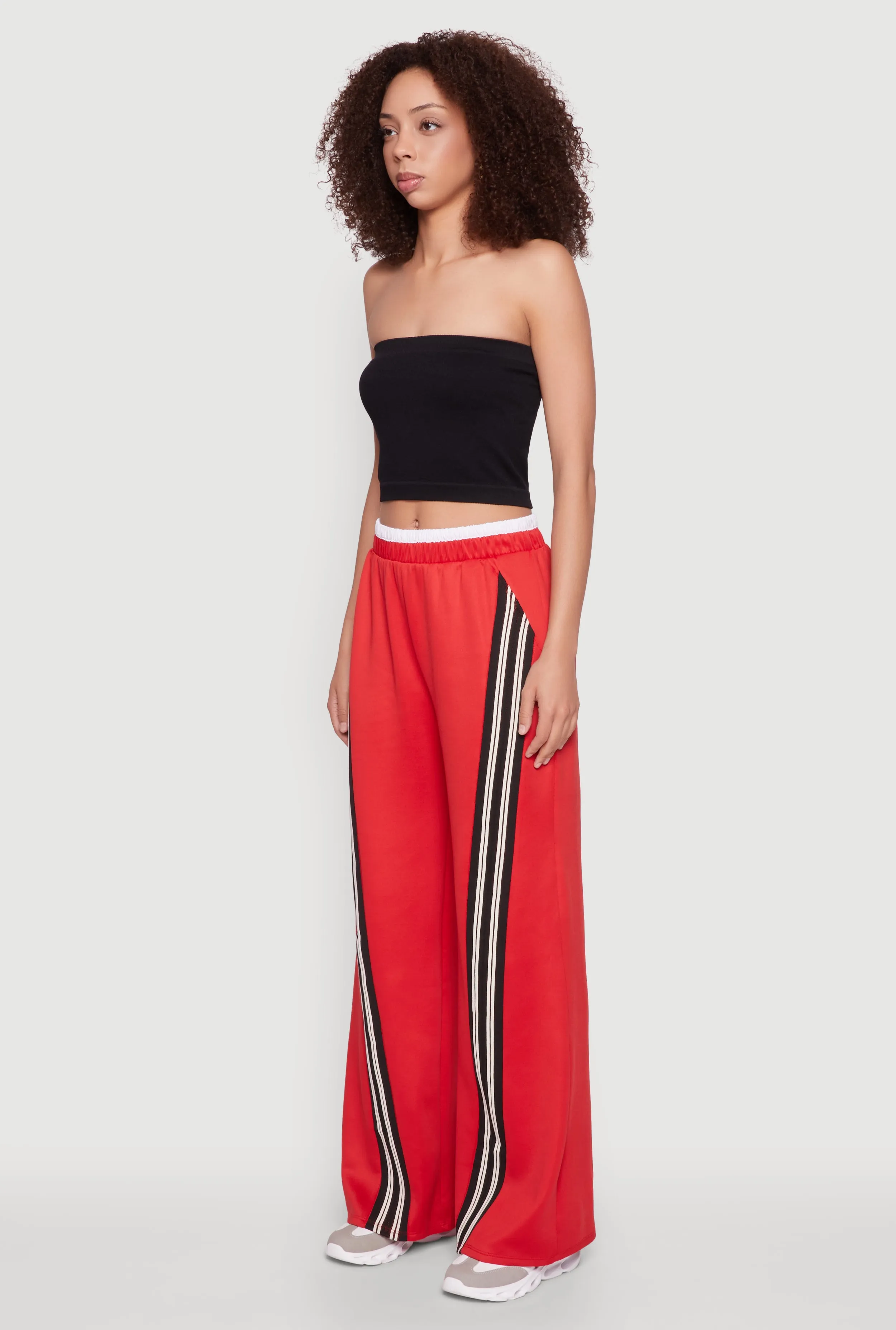Stylish High Waisted Contrast Trim Scuba Active Pants sold by Rainbow product image thumbnail 3